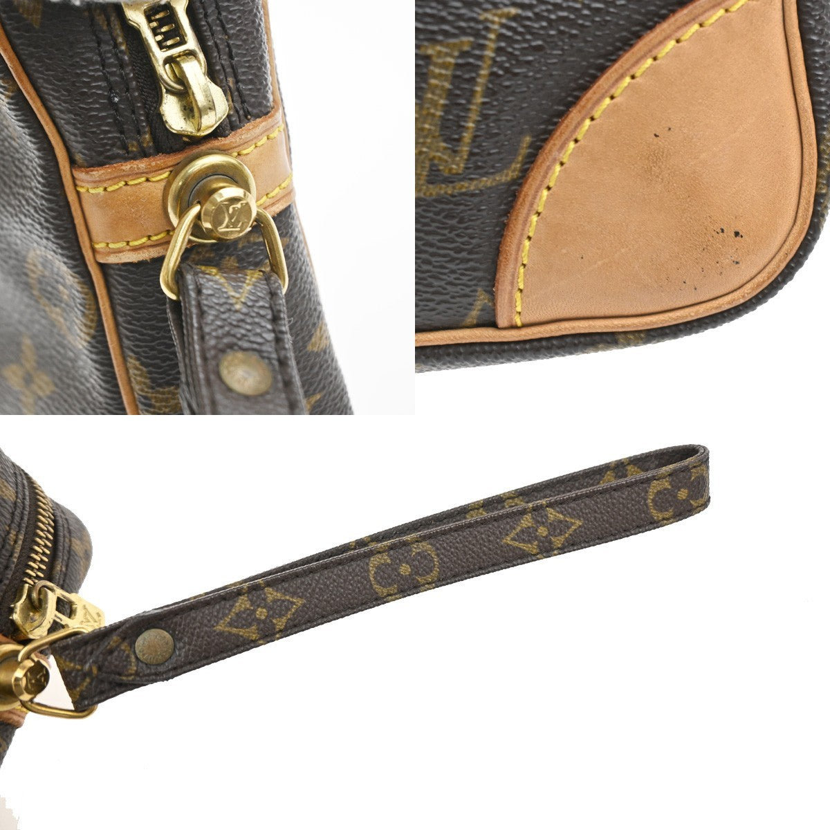 LOUIS VUITTON Marly Dragonne GM Clutch Hand Bag Monogram Brown M51825 33MA520