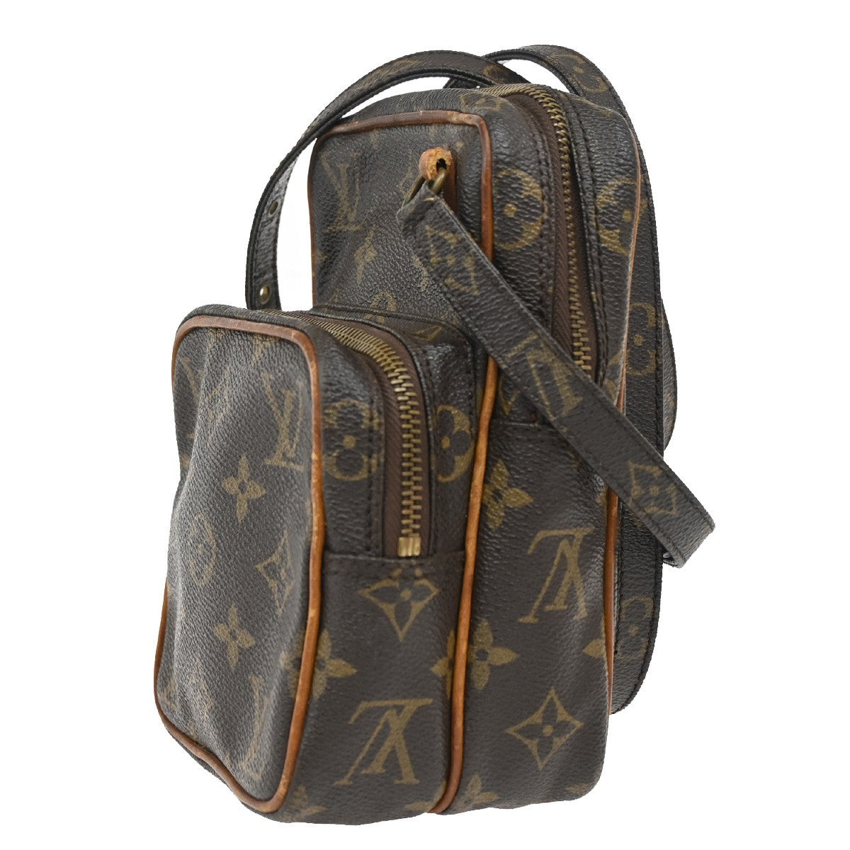 LOUIS VUITTON Mini Amazon Shoulder Bag Monogram Leather Brown M45238 32CA276