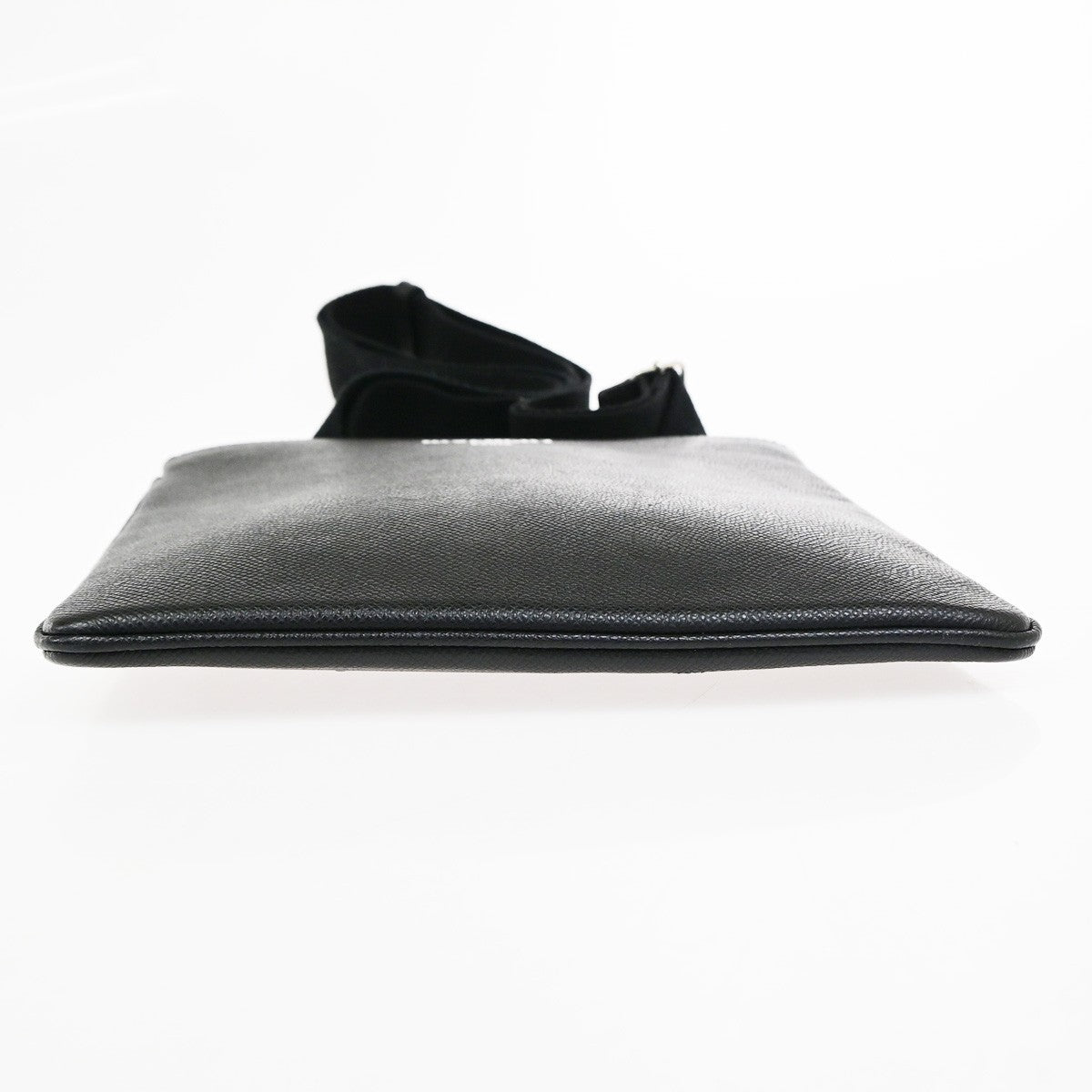 GIVENCHY Logo Shoulder Hand Bag Leather Black GHW Italy 32YJ267