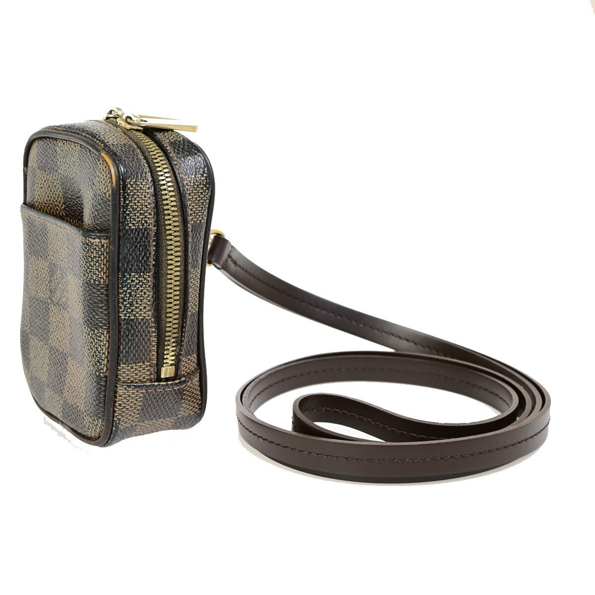 LOUIS VUITTON Etui Okapi PM Shoulder Pouch Bag Damier Ebene Brown N61738 30KB575