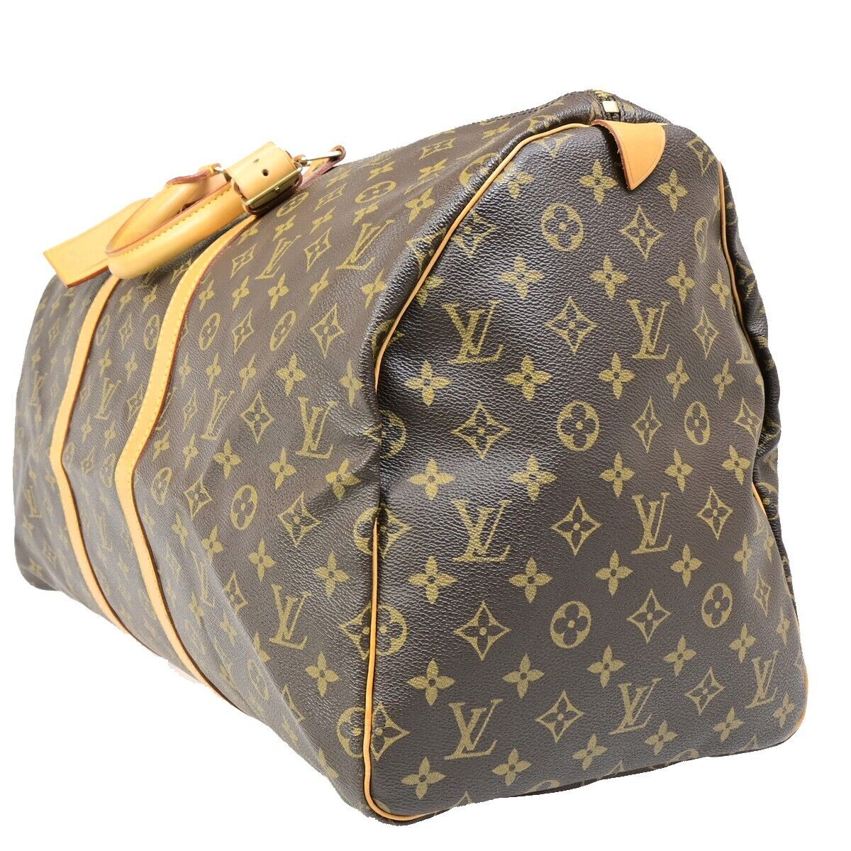 LOUIS VUITTON Keepall 55 Travel Hand Bag Monogram Leather Brown M41424 29EB851
