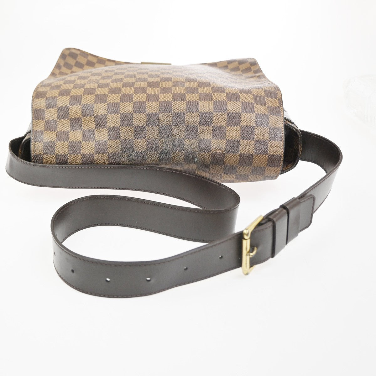 LOUIS VUITTON Bastille Shoulder Bag Damier Ebene Leather Brown N45258 85CA824