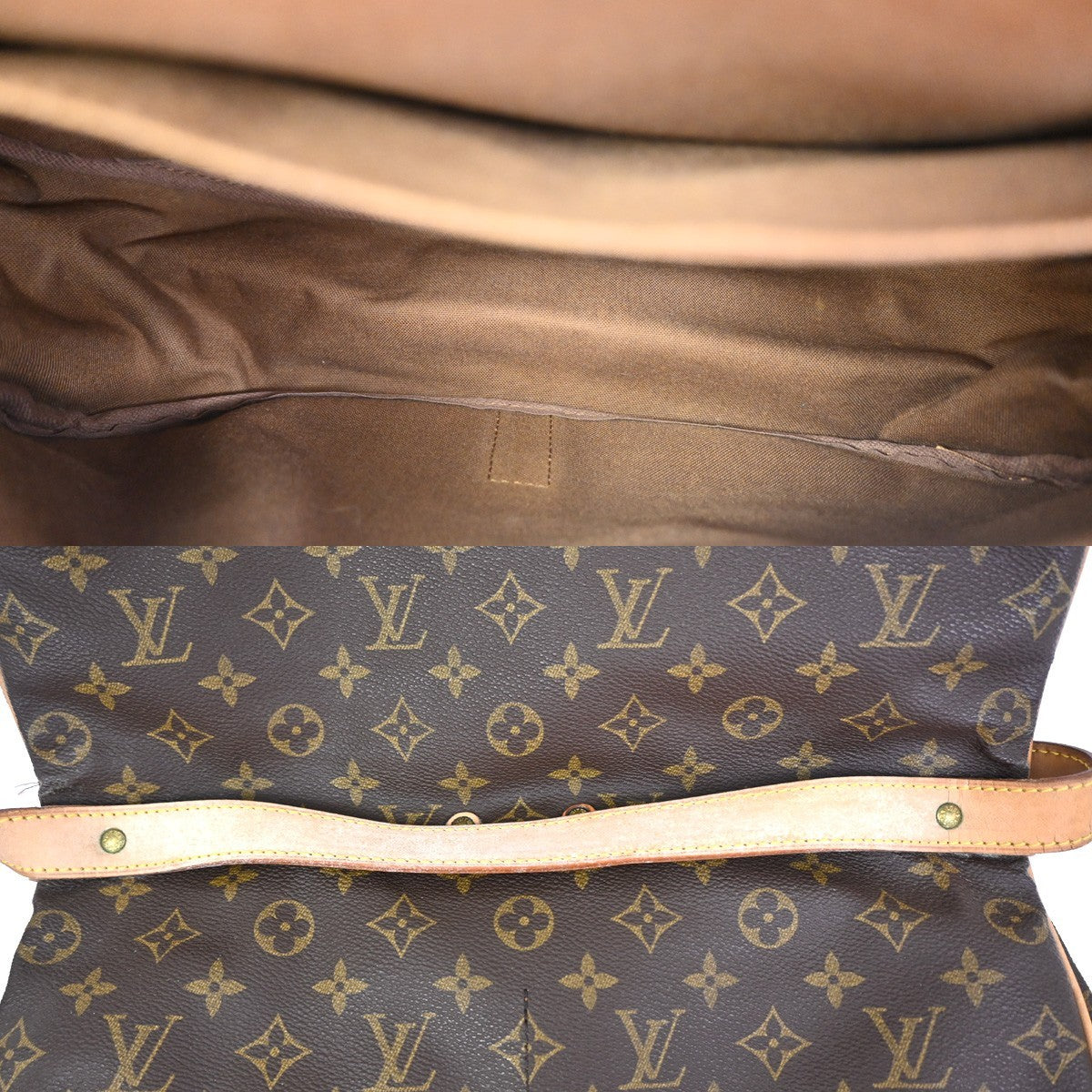 LOUIS VUITTON Saumur 35 Shoulder Bag Monogram Leather BN France M42254 77TA599