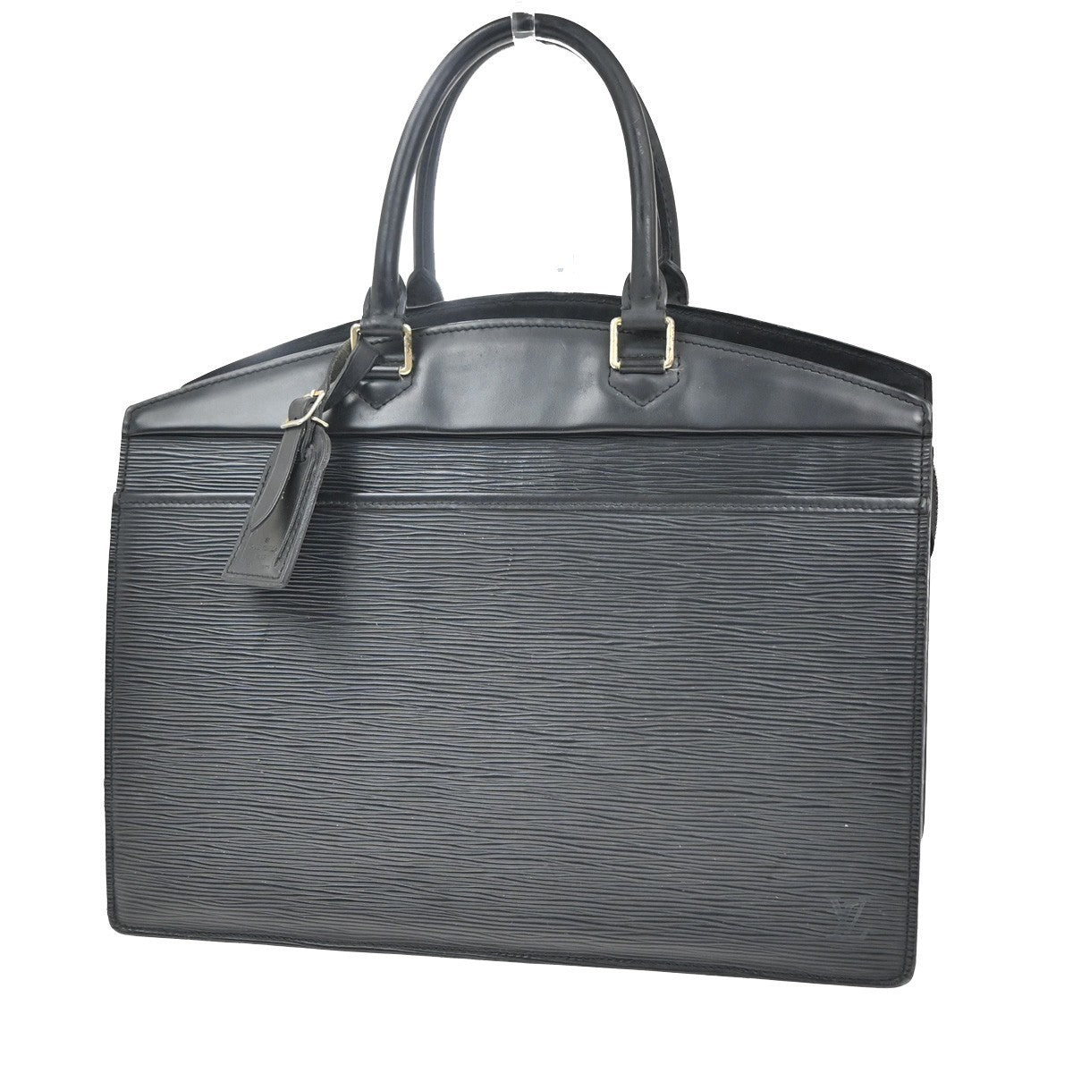 LOUIS VUITTON LV Logo Riviera Hand Bag Epi Leather Black France M48182 64KC348