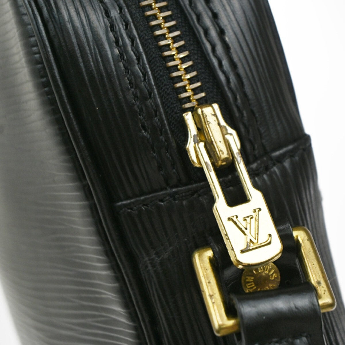 LOUIS VUITTON Danube Shoulder Bag Monogram Leather Brown France M45266 32EE191