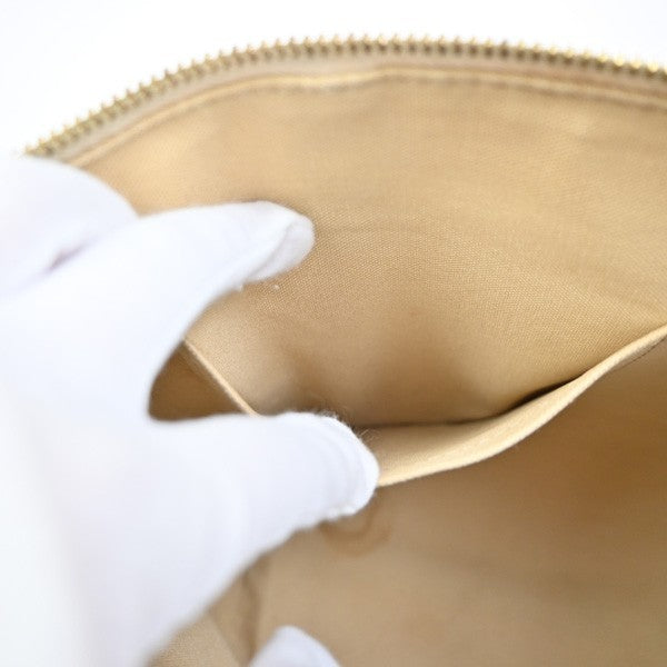 LOUIS VUITTON Totally PM Shoulder Bag Damier Azur Leather White N51261 72ZA257