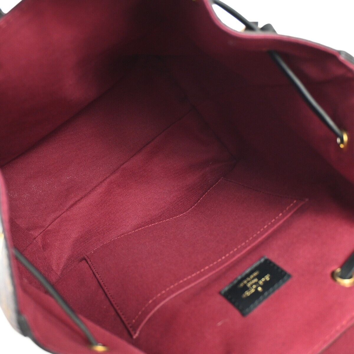 LOUIS VUITTON Montsouris PM Backpack Bag Monogram Leather Brown M45515 321RH692