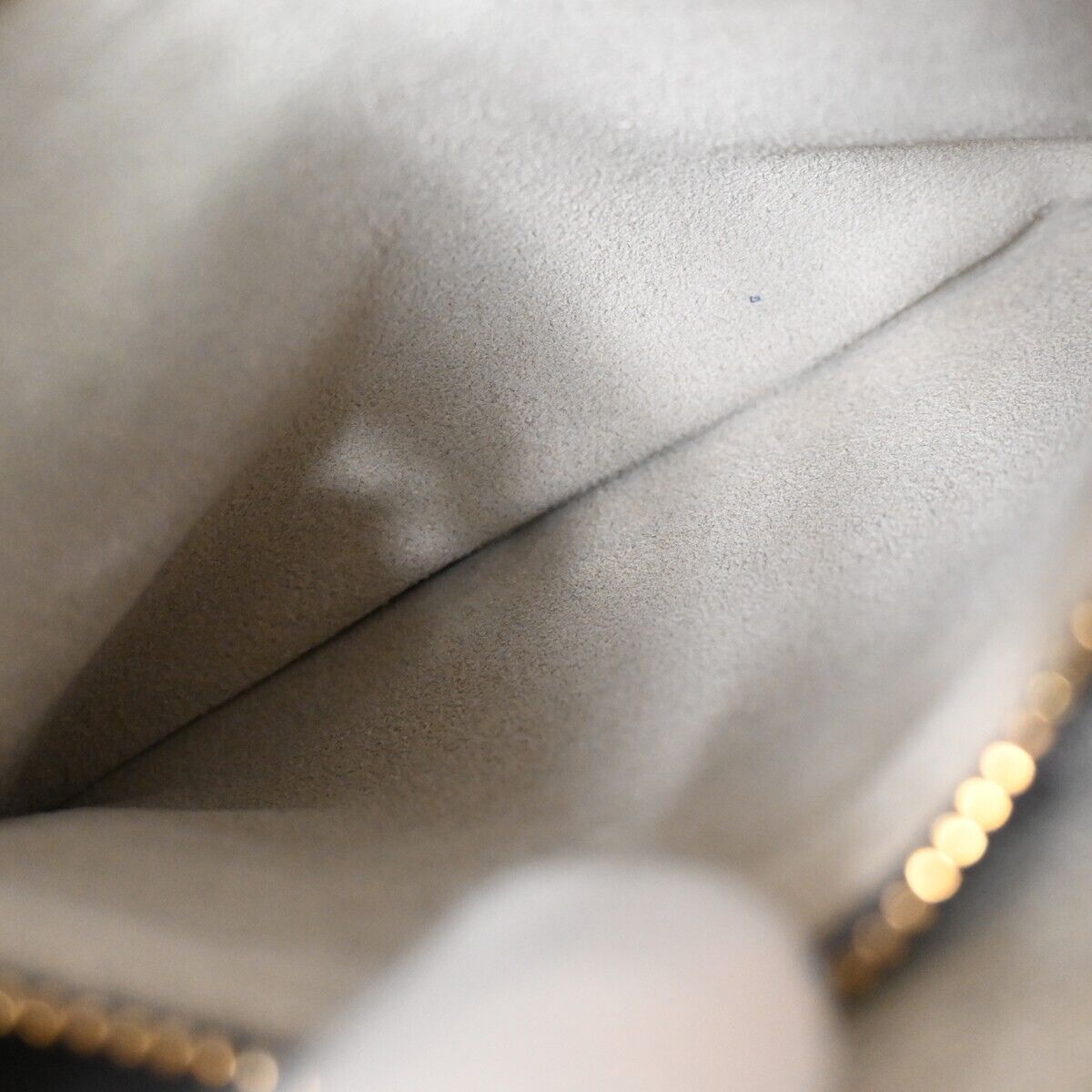 ANYA HINDMARCH Logo Smiley Wink Fringe Mini Clutch Hand Bag Leather Blue 02HB219