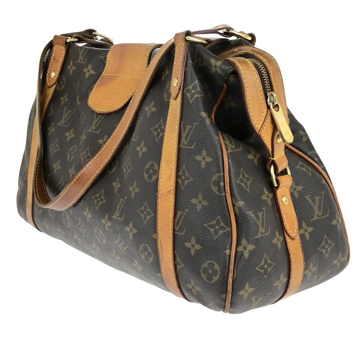 LOUIS VUITTON LV Stresa GM Shoulder Bag Monogram Leather Brown M51188 78EC984