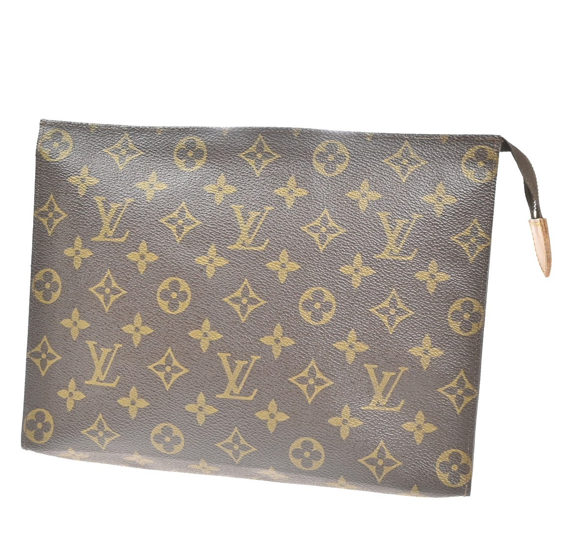 LOUIS VUITTON Poche Toilette 26 Clutch Pouch Bag Monogram Leather M47542 67MA453