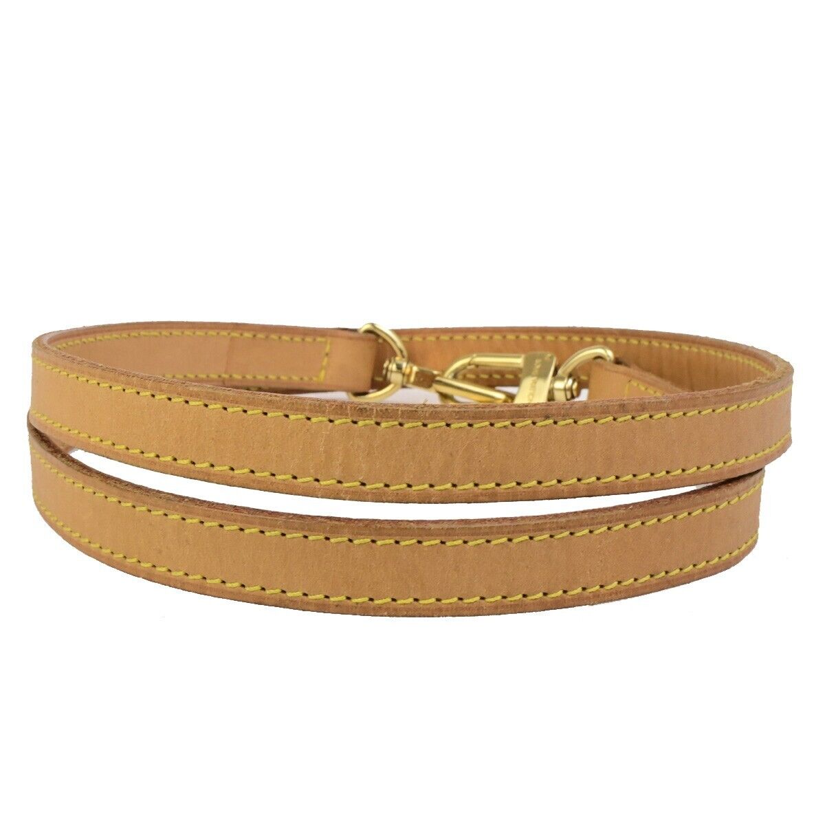 LOUIS VUITTON Shoulder Strap Leather Brown Gold France Bag Accessory 67FB298