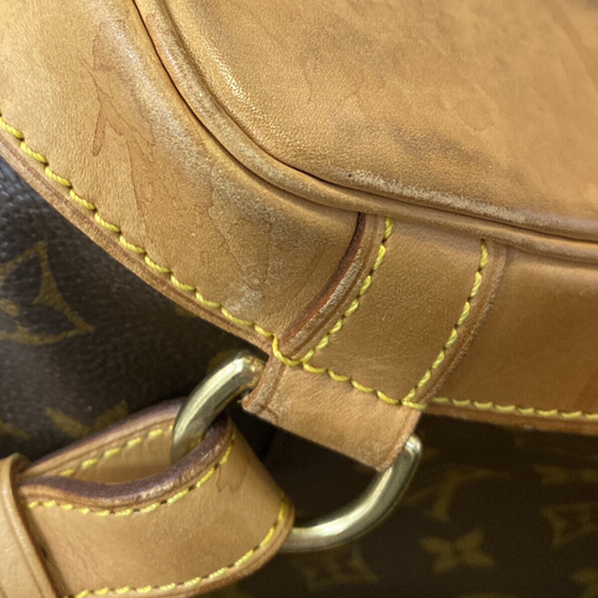 LOUIS VUITTON Montsouris MM Backpack Bag Monogram Leather Brown M51136 18YG489