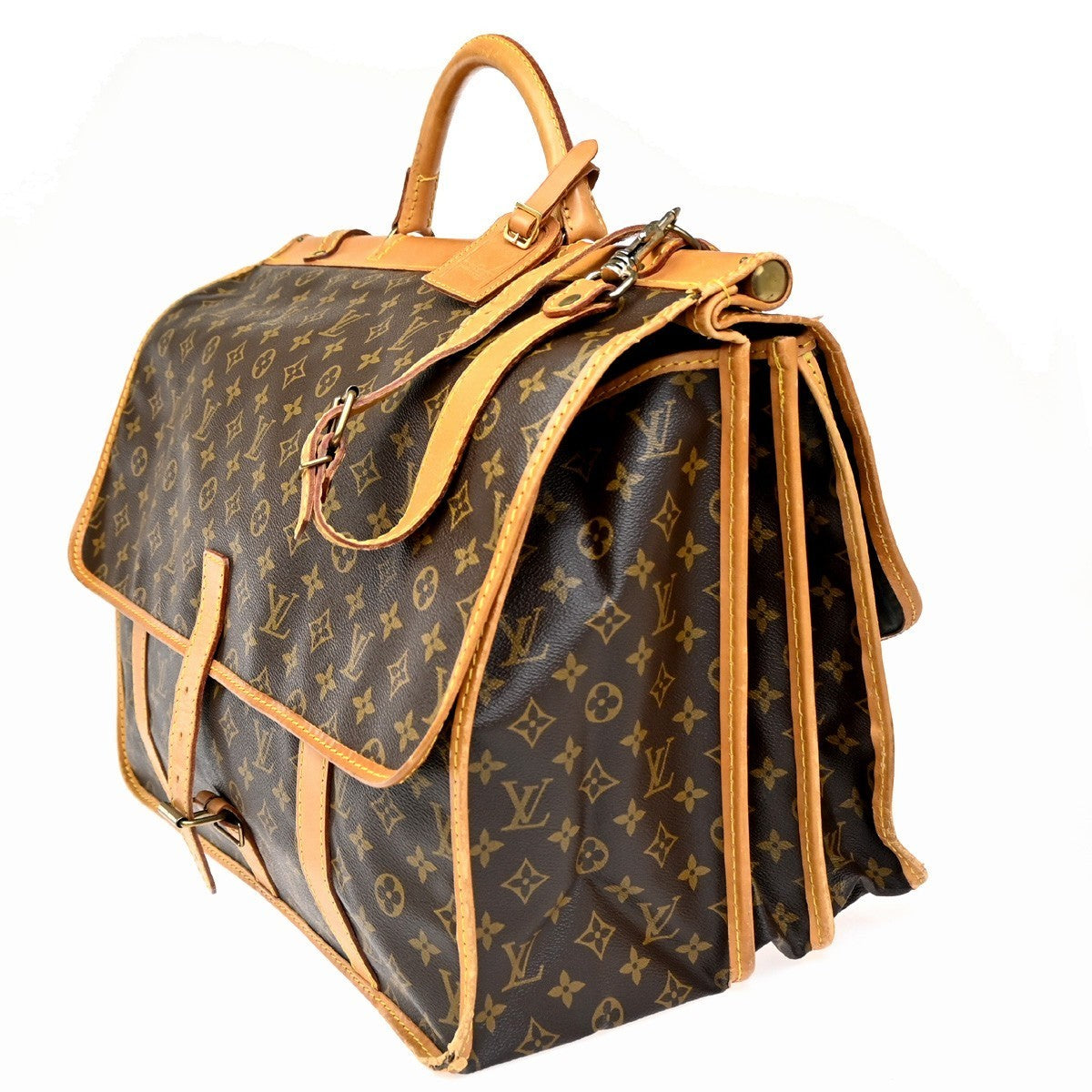 LOUIS VUITTON LV Sac Kleber Shoulder Bag Monogram Leather Brown M58122 76KC406