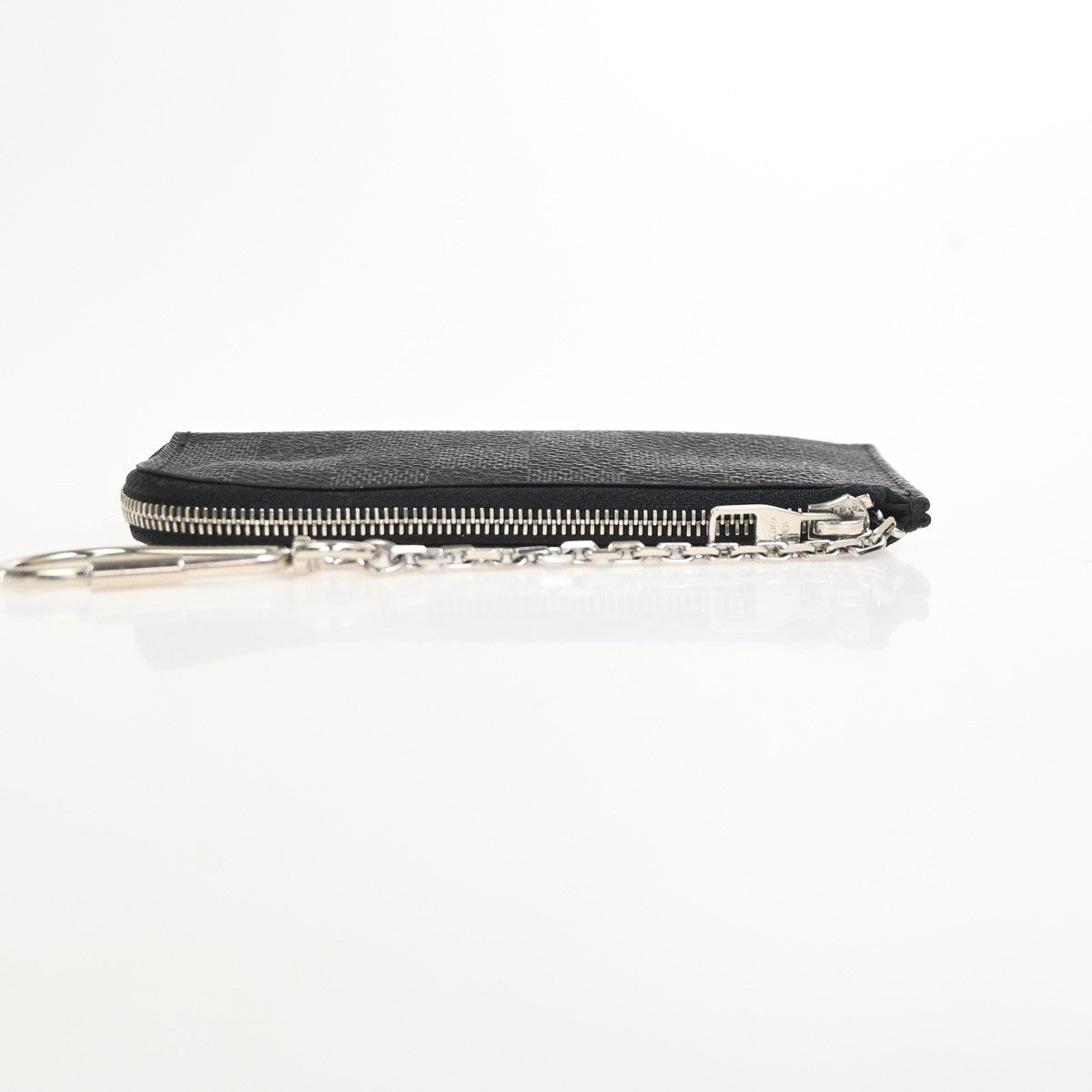 LOUIS VUITTON Pochette Cle Key Pouch Damier Graphite Leather  BK N61237 35RL928