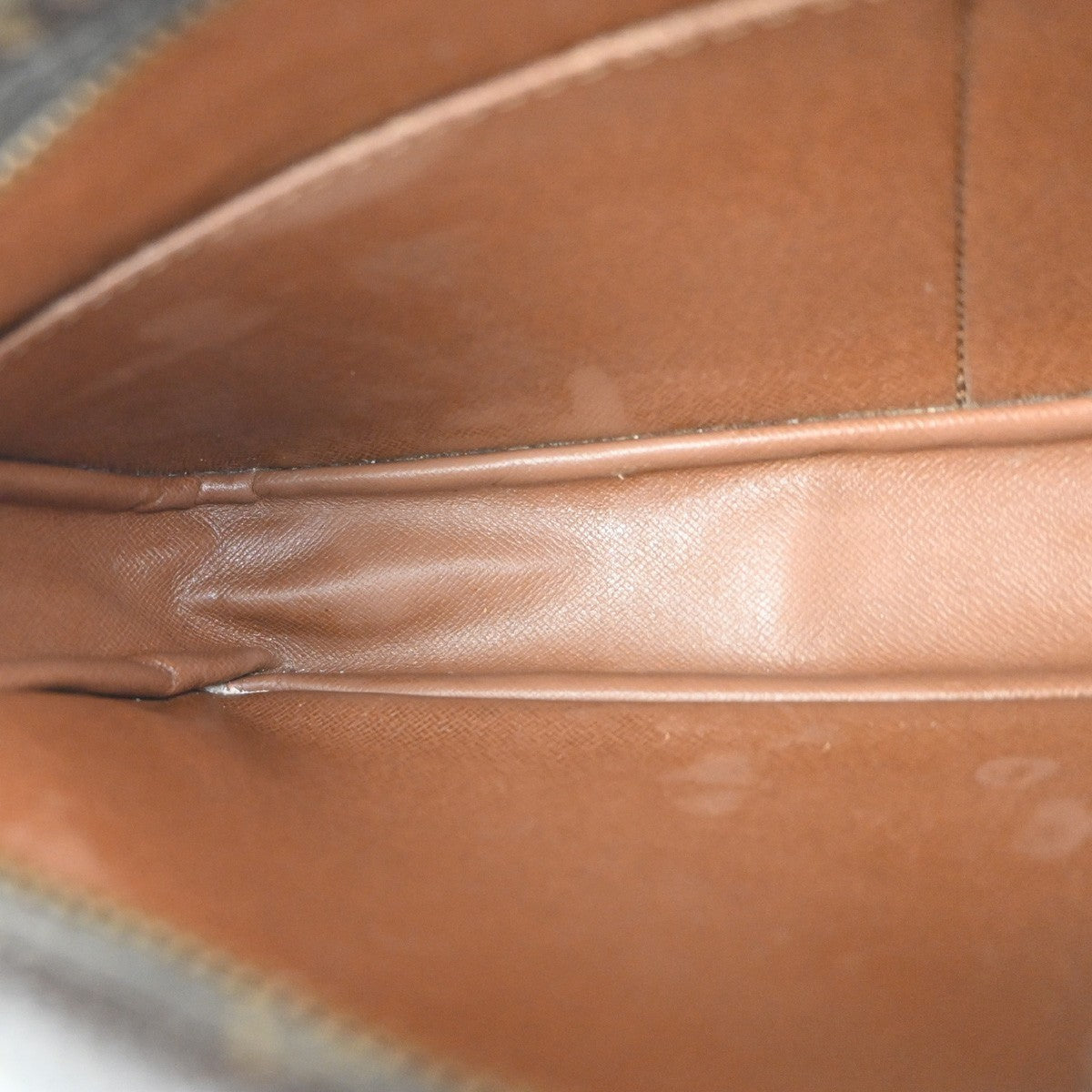 LOUIS VUITTON Compiegne 28 Clutch Bag Monogram Leather Brown GHW M51845 65KC584