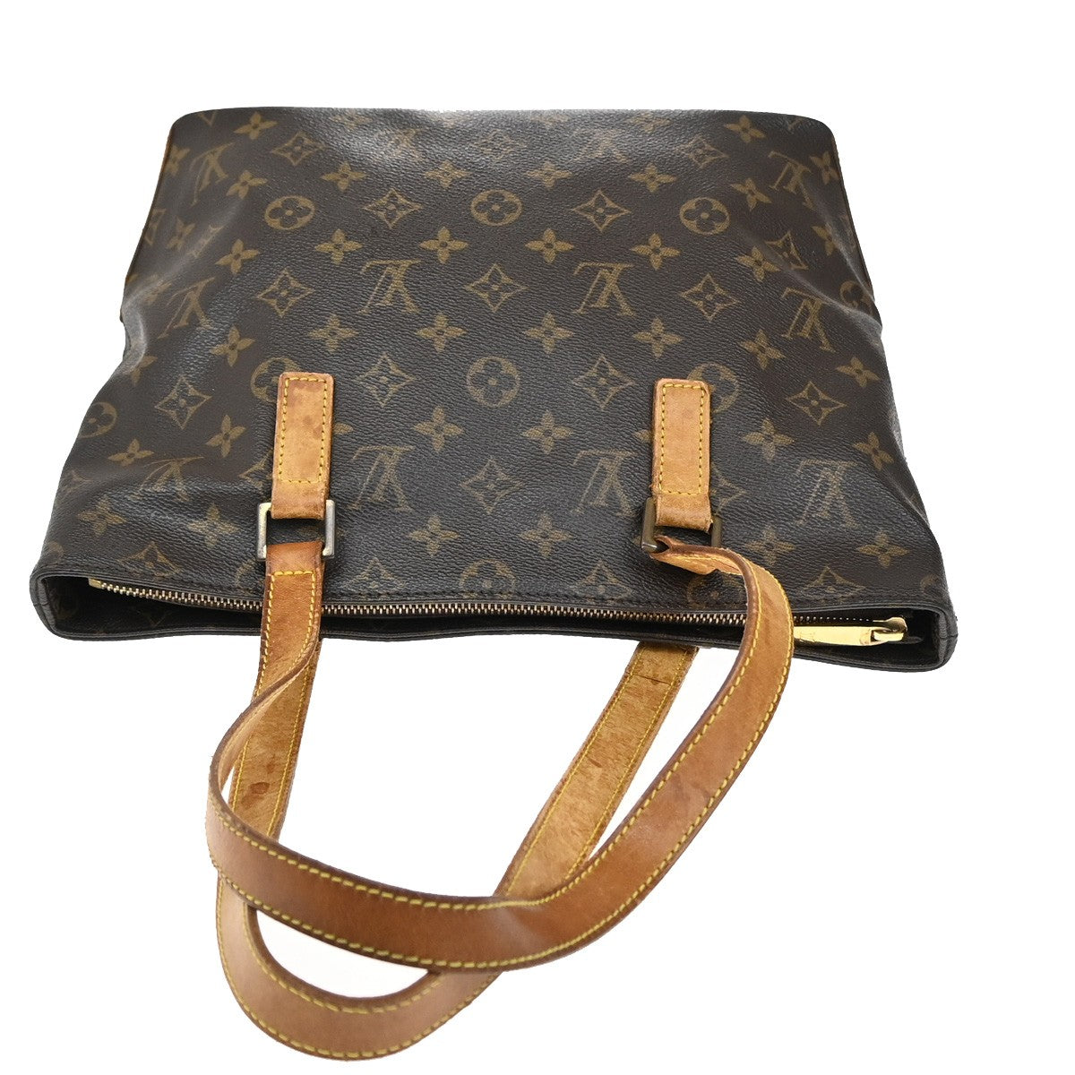 LOUIS VUITTON Cabas Piano Shoulder Bag Monogram Leather Brown M51148 39YH177