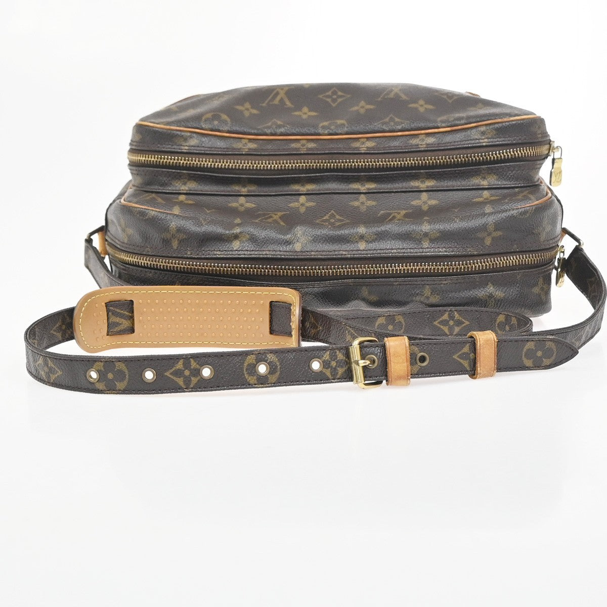 LOUIS VUITTON Nile Crossbody Shoulder Bag Monogram Leather Brown M45244 81ZA337
