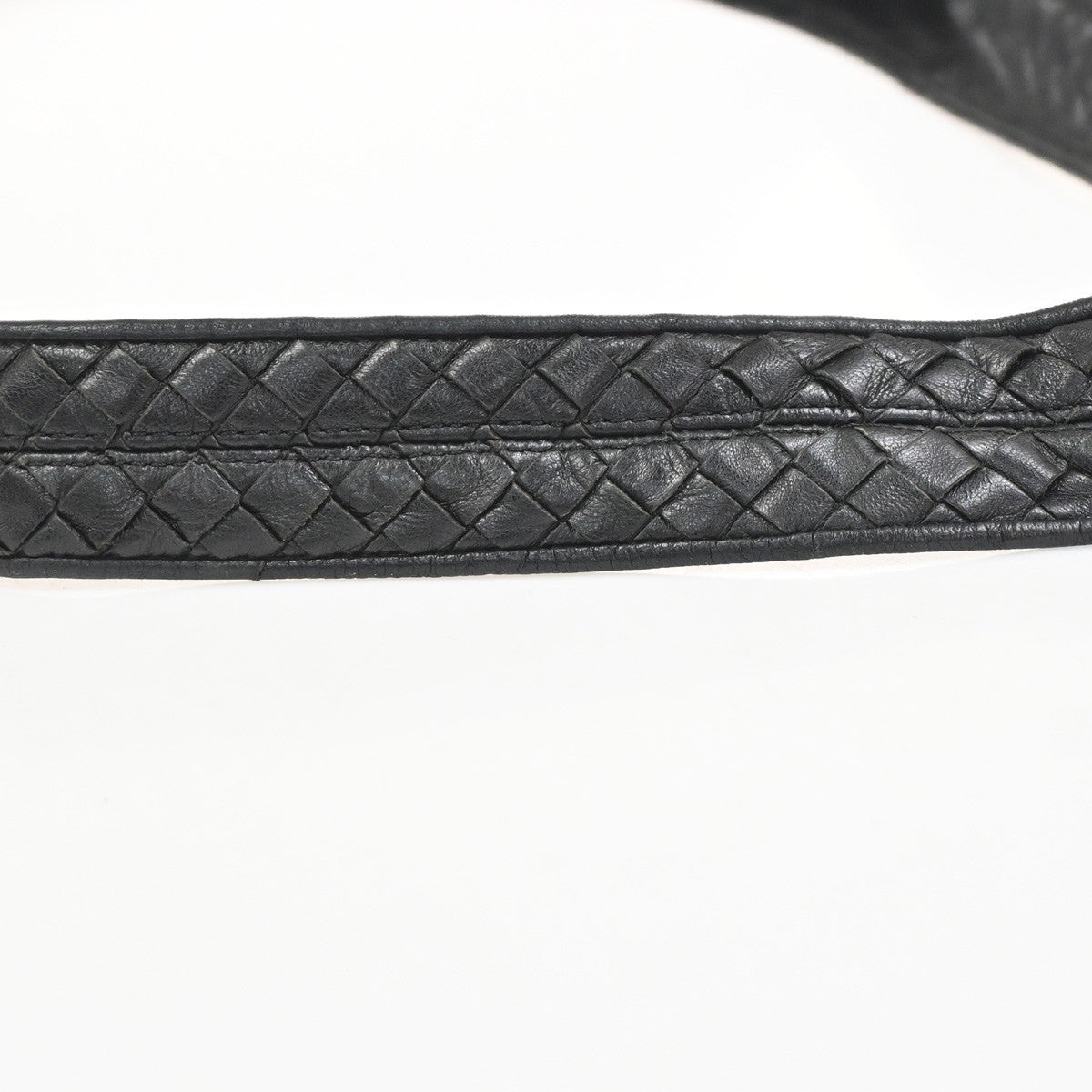 BOTTEGA VENETA Intrecciato Shoulder Crossbosy Bag Leather Black Italy 21ZA288