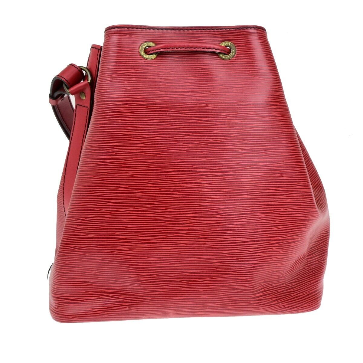 LOUIS VUITTON Petit Noe Drawstring Shoulder Bag Epi Leather Red M44107 87EB404