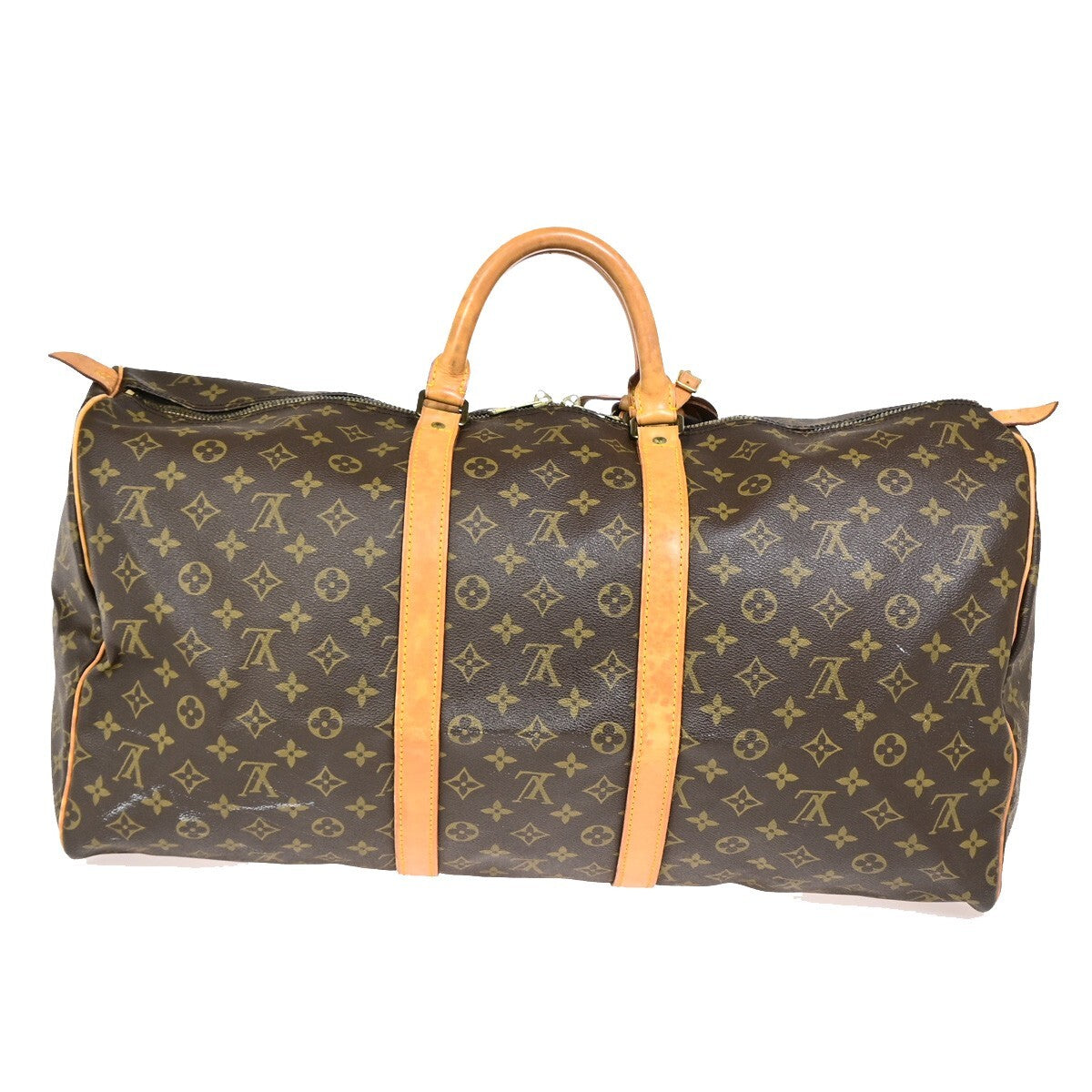 LOUIS VUITTON Keepall 55 Travel Hand Bag Monogram Leather Brown M41424 73YF150