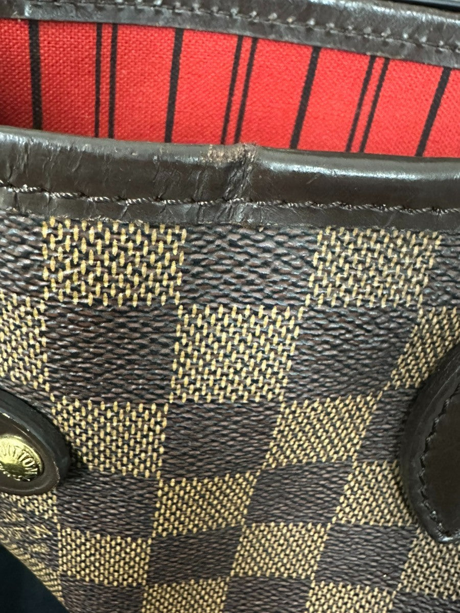 LOUIS VUITTON Neverfull MM Shoulder Tote Bag Damier Leather Brown N51105 21KC724
