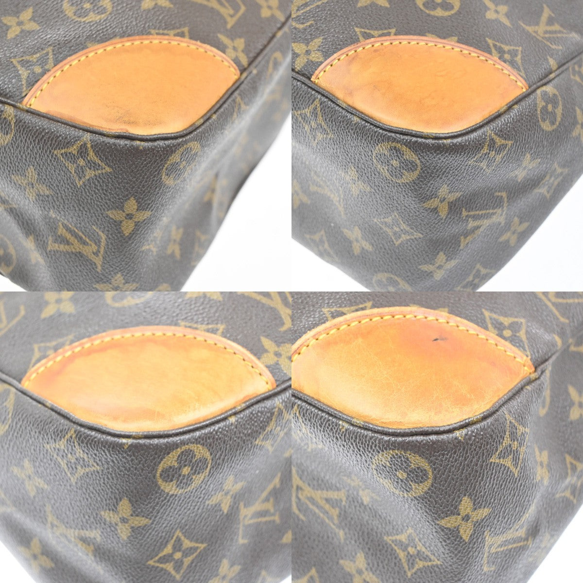 LOUIS VUITTON Boulogne 35 Shoulder Bag Monogram Leather Brown M51260 82KC655