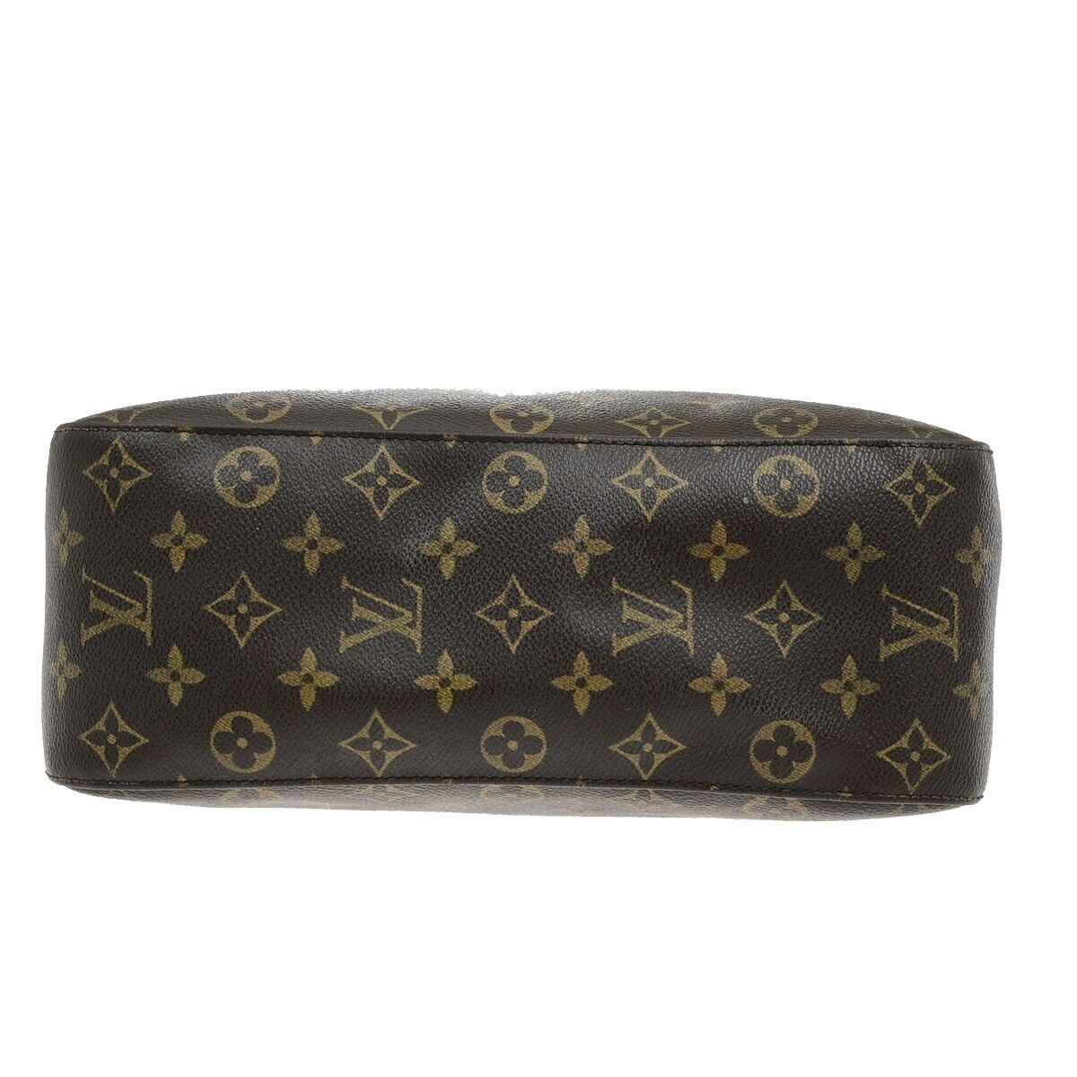 LOUIS VUITTON Looping GM Shoulder Bag Monogram Leather Brown M51145 31ED868