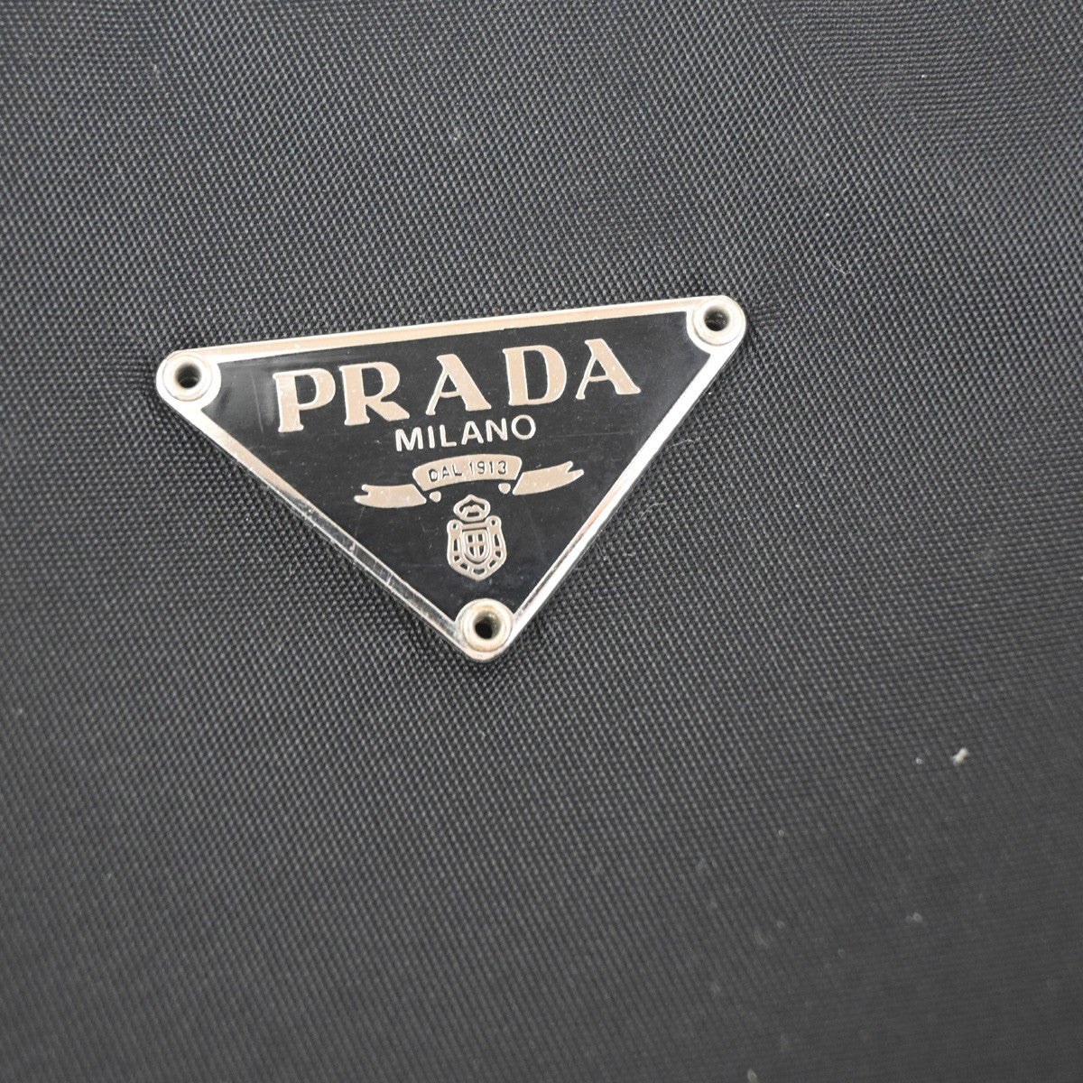 PRADA Re-Edition 2000 Triangle Logo Mini Shoulder Bag Nylon Black Italy 30RL894