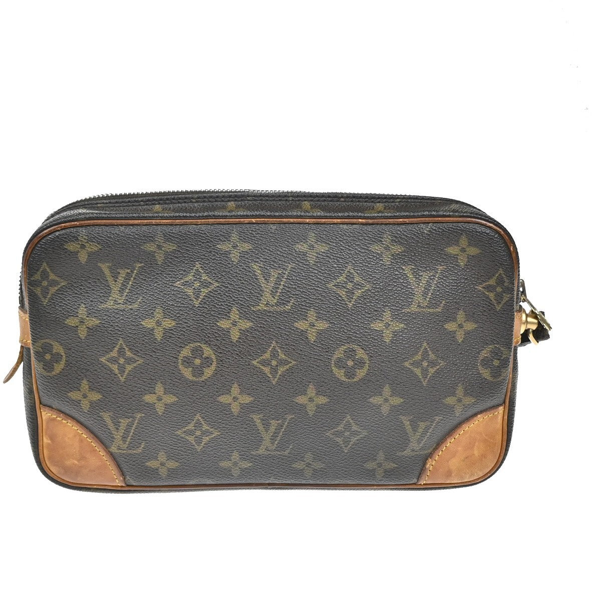 LOUIS VUITTON Marly Dragonne GM Clutch Hand Bag Monogram Brown M51825 63FB812