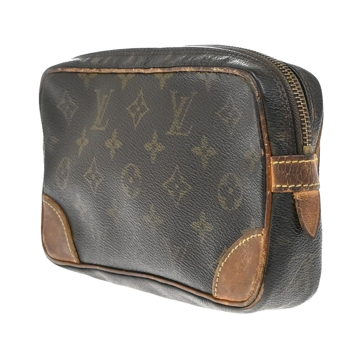 LOUIS VUITTON Marly Dragonne PM Clutch Hand Bag Monogram Leather M51827 01KB420
