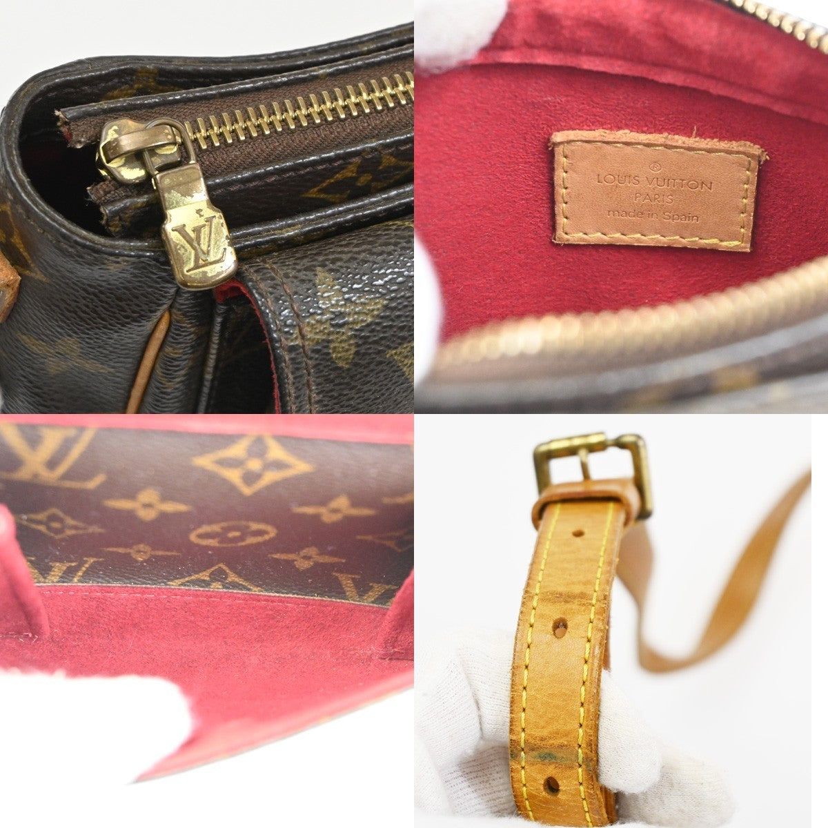 LOUIS VUITTON Viva Cite PM Shoulder Bag Monogram Leather Brown M51165 99TA530