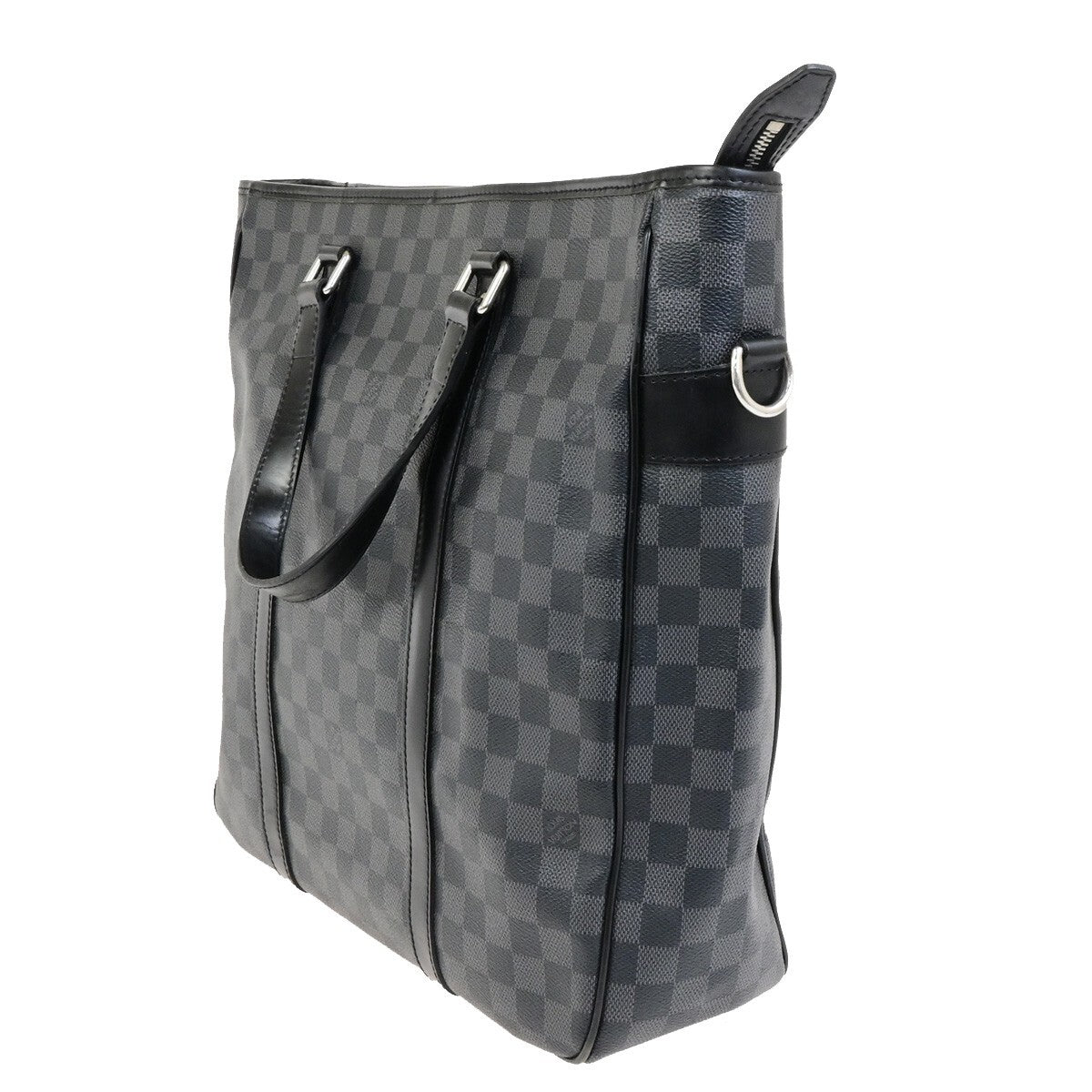 LOUIS VUITTON Tadao Shoulder Hand Bag Damier Graphite Leather BK N51192 18KB519