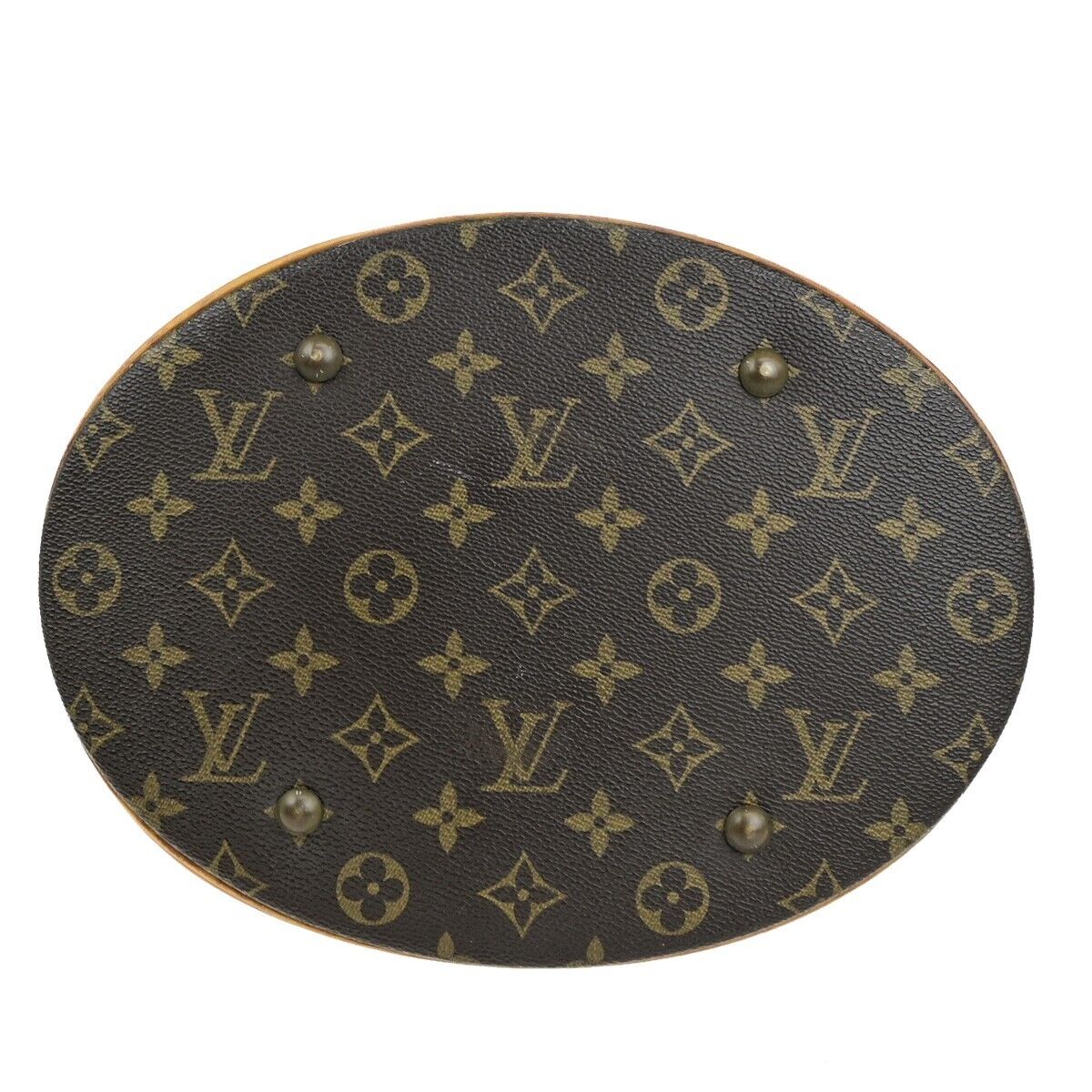 LOUIS VUITTON BUCKET GM Shoulder Tote Bag Monogram Leather Brown M42236 31ED302
