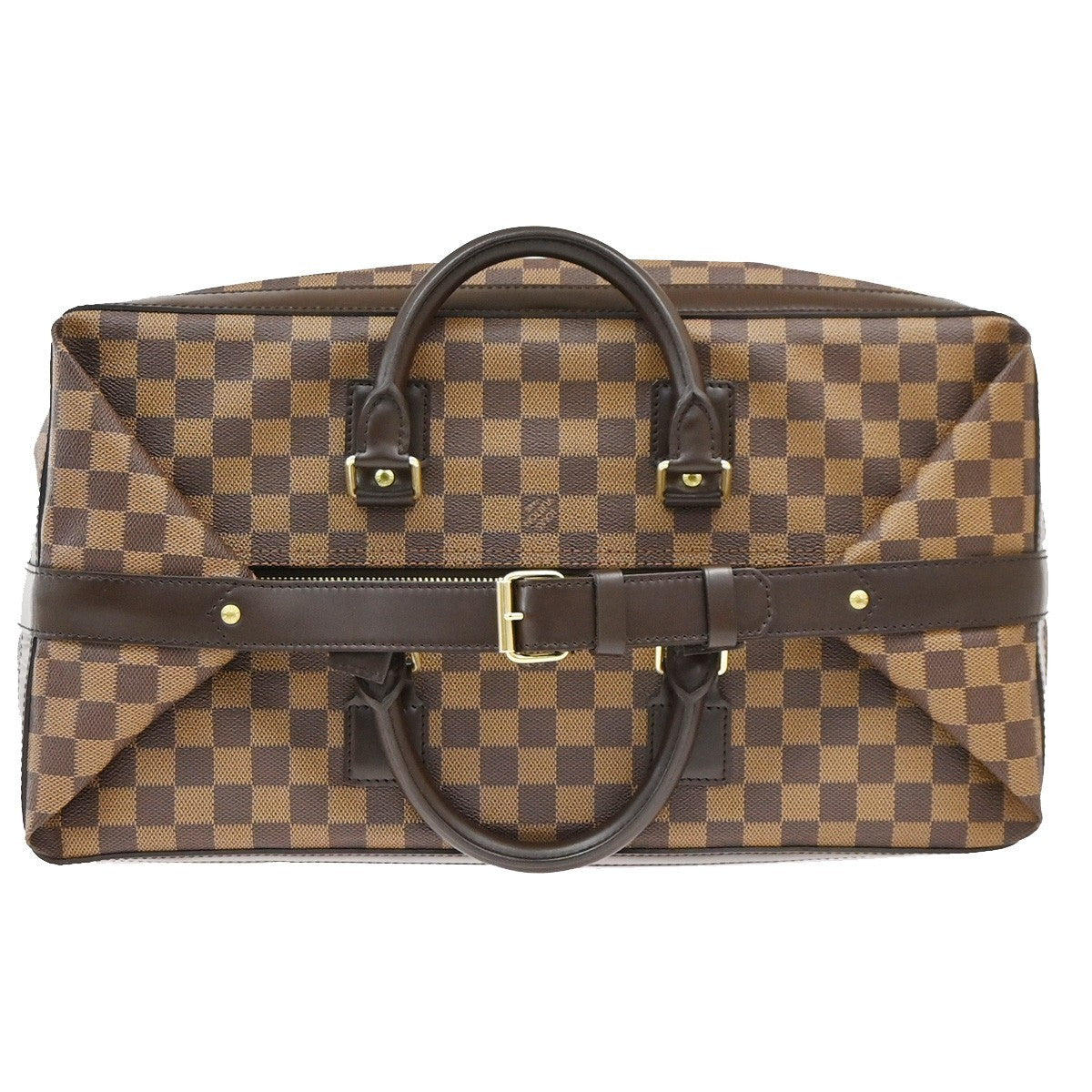 LOUIS VUITTON Grimaud Travel Hand Bag Damier Ebene Leather Brown N41160 25PA018