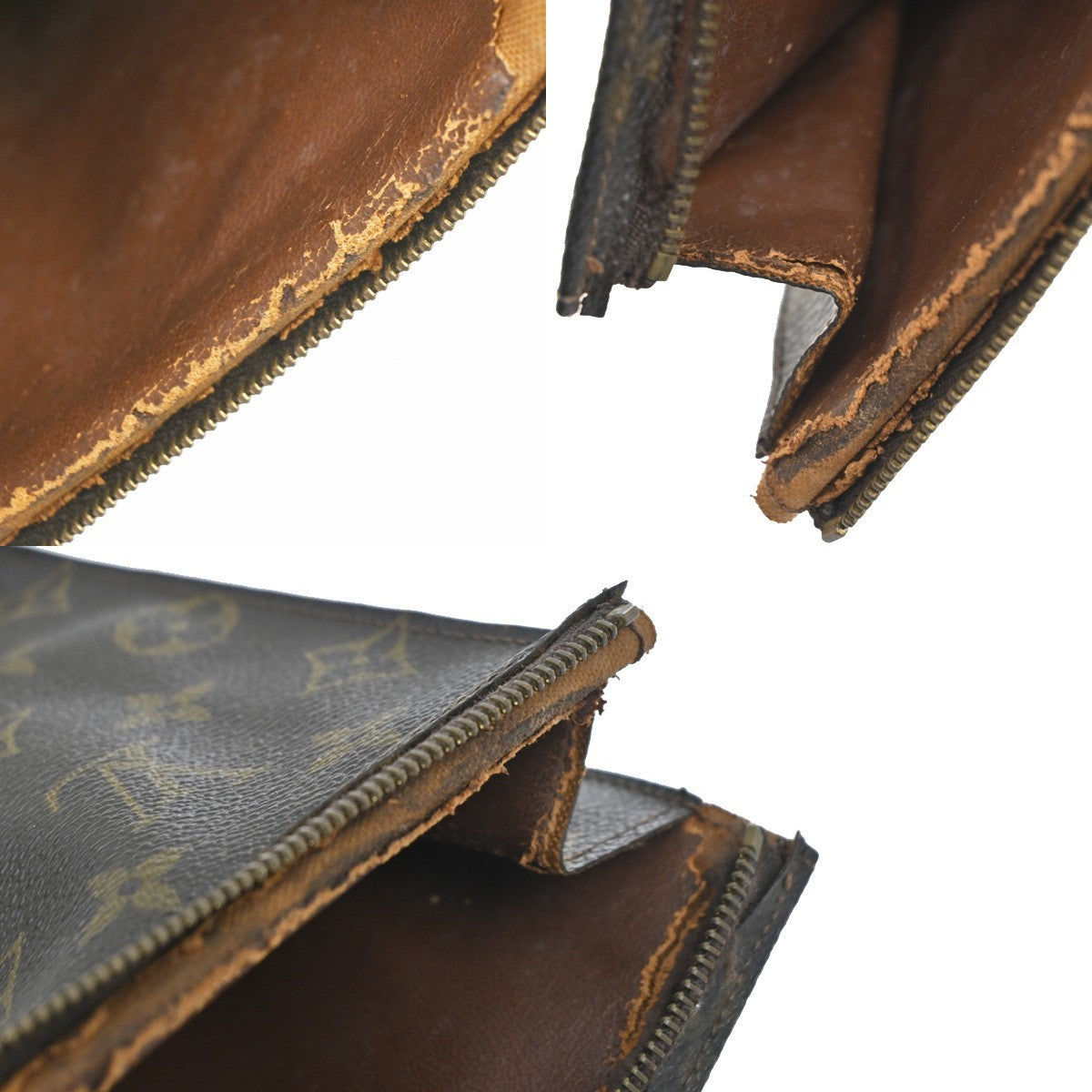 LOUIS VUITTON Poche Toilette 26 Clutch Pouch Bag Monogram Leather M47542 08CB024