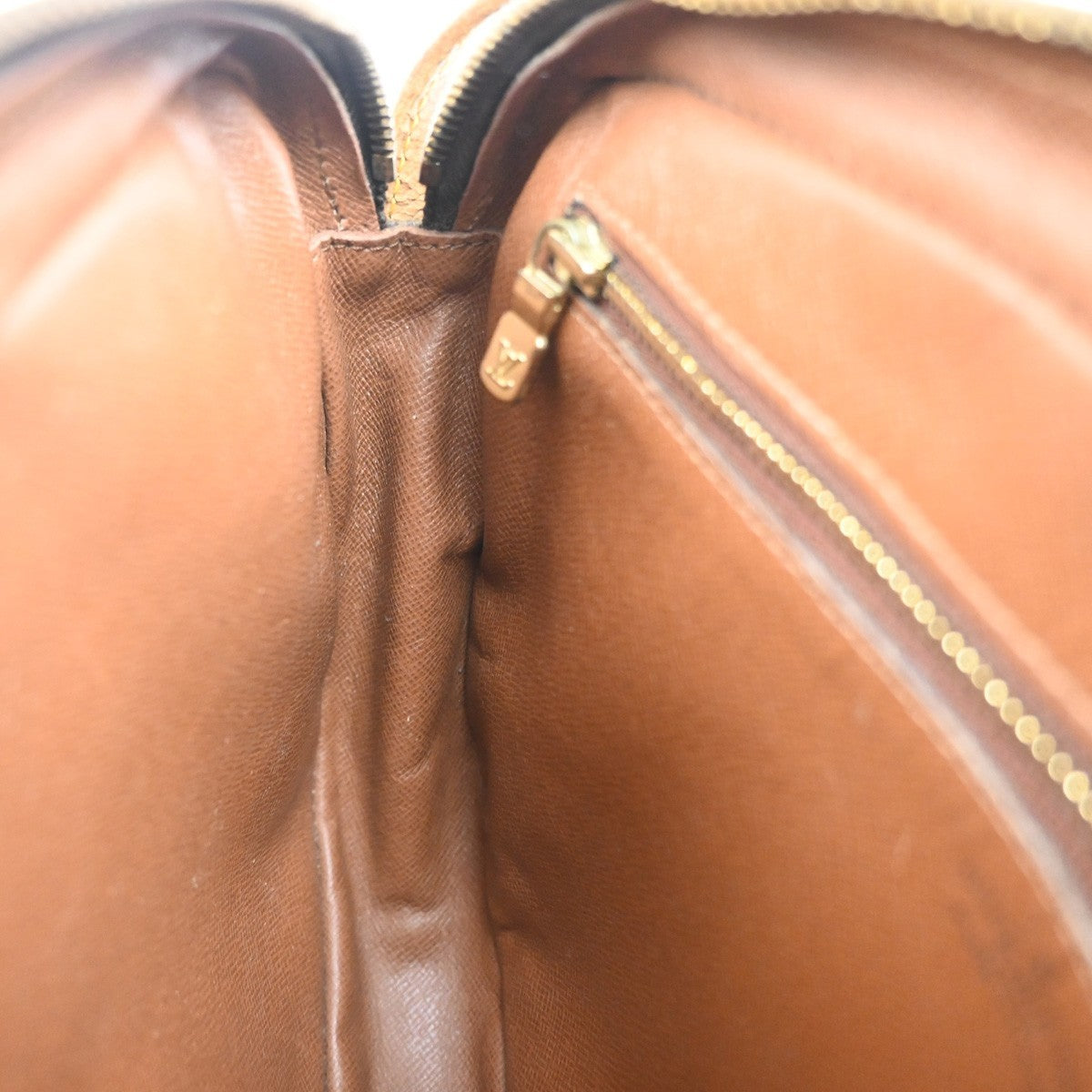 LOUIS VUITTON Jeune Fille MM Shoulder Bag Monogram Leather Brown M51226 36MA566