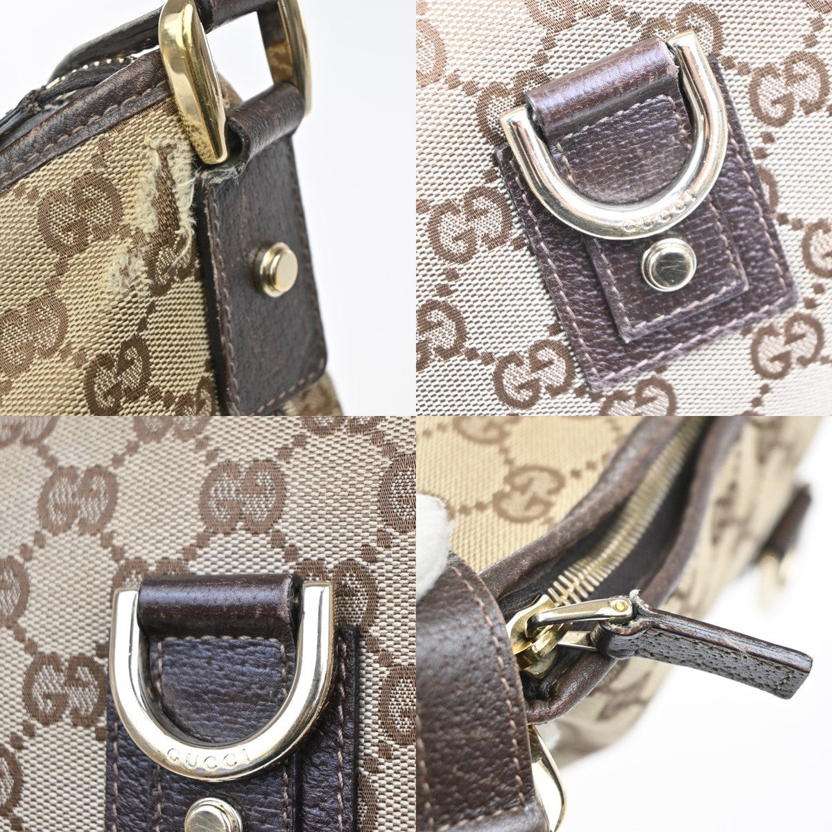 GUCCI Logo Abbey GG Pattern Shoulder Bag Canvas Leather BN BE GHW Italy 05MA666
