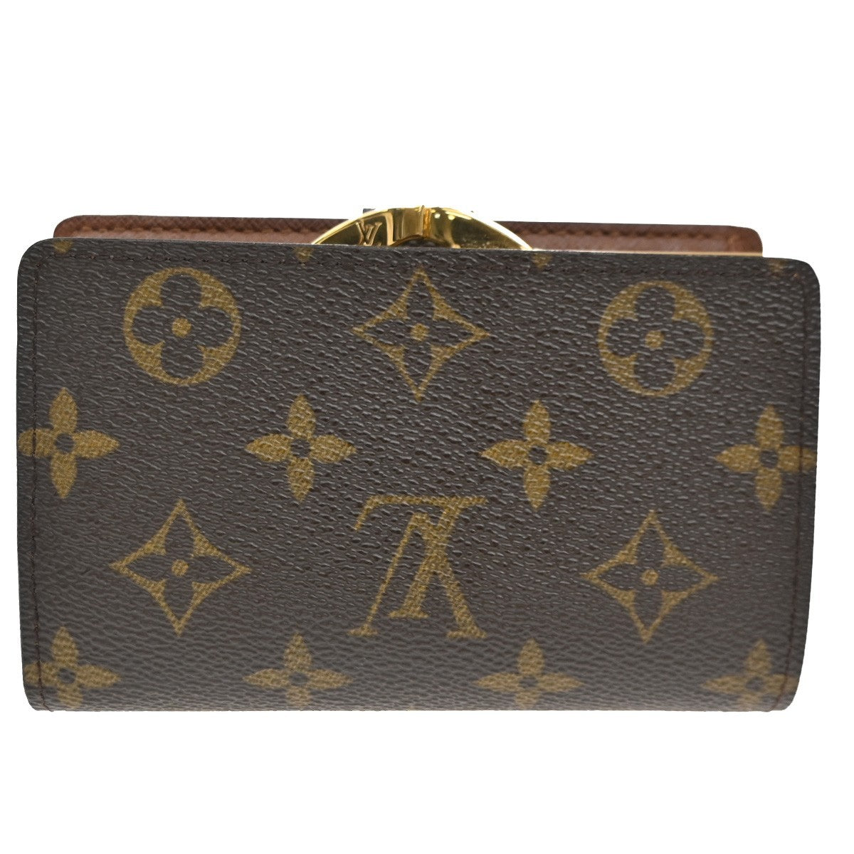 LOUIS VUITTON Compact Zip Bifold Wallet Monogram Leather Brown M61674 73TA240