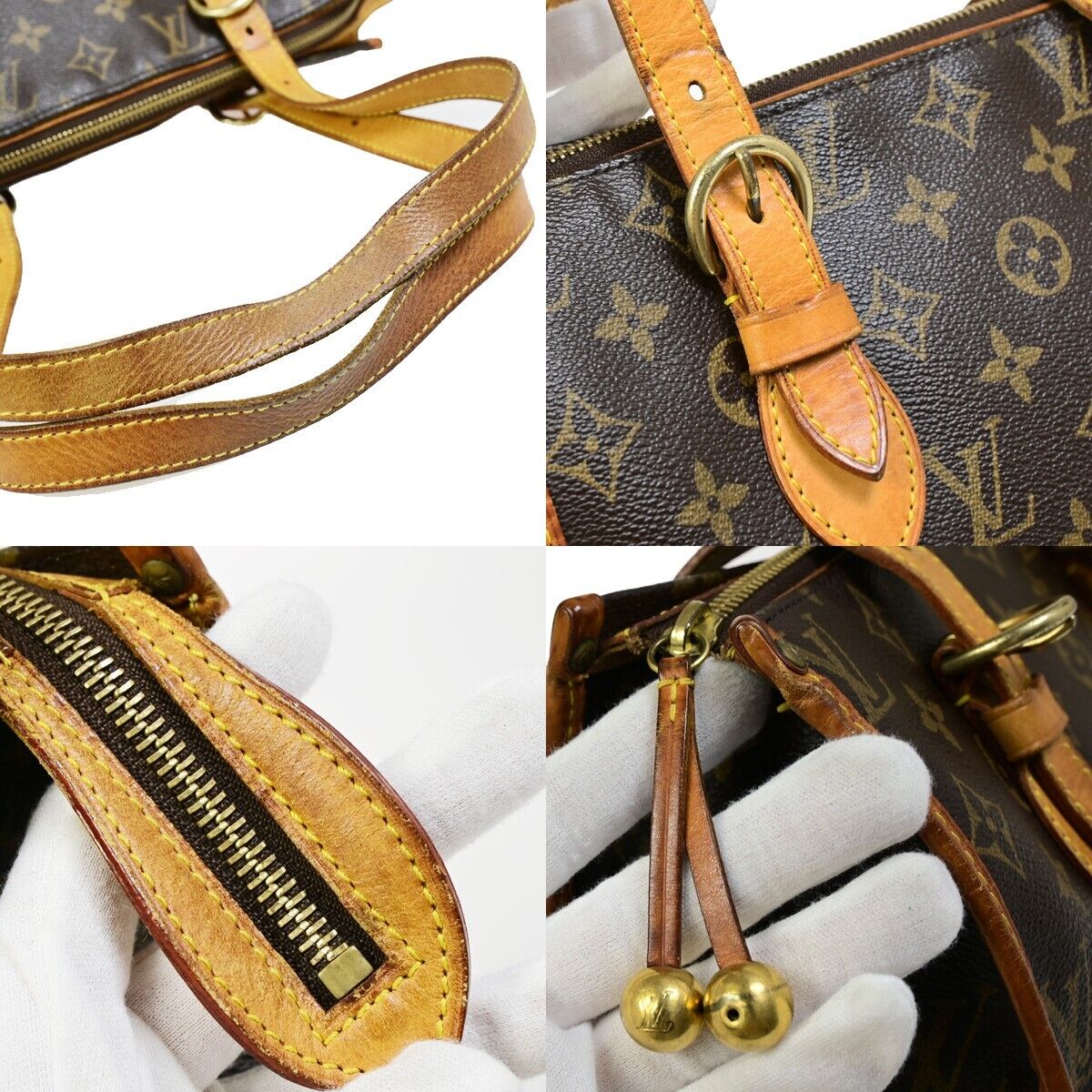 LOUIS VUITTON Popincourt Haut Shoulder Bag Monogram Leather Brown M40007 32EB452