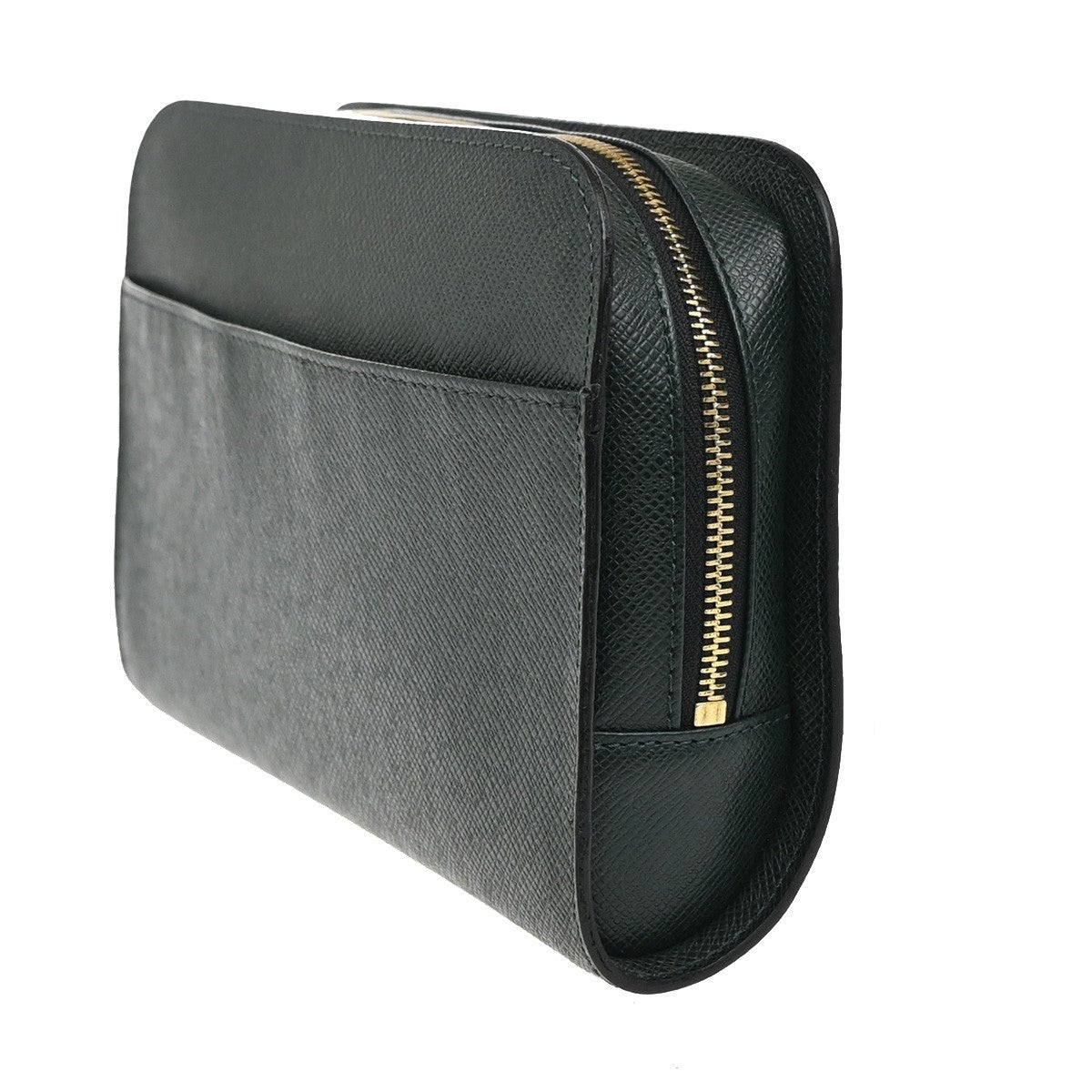 LOUIS VUITTON LV Logo BAIKAL Clutch Hand Bag Taiga Leather Epicea M30184 86KC096