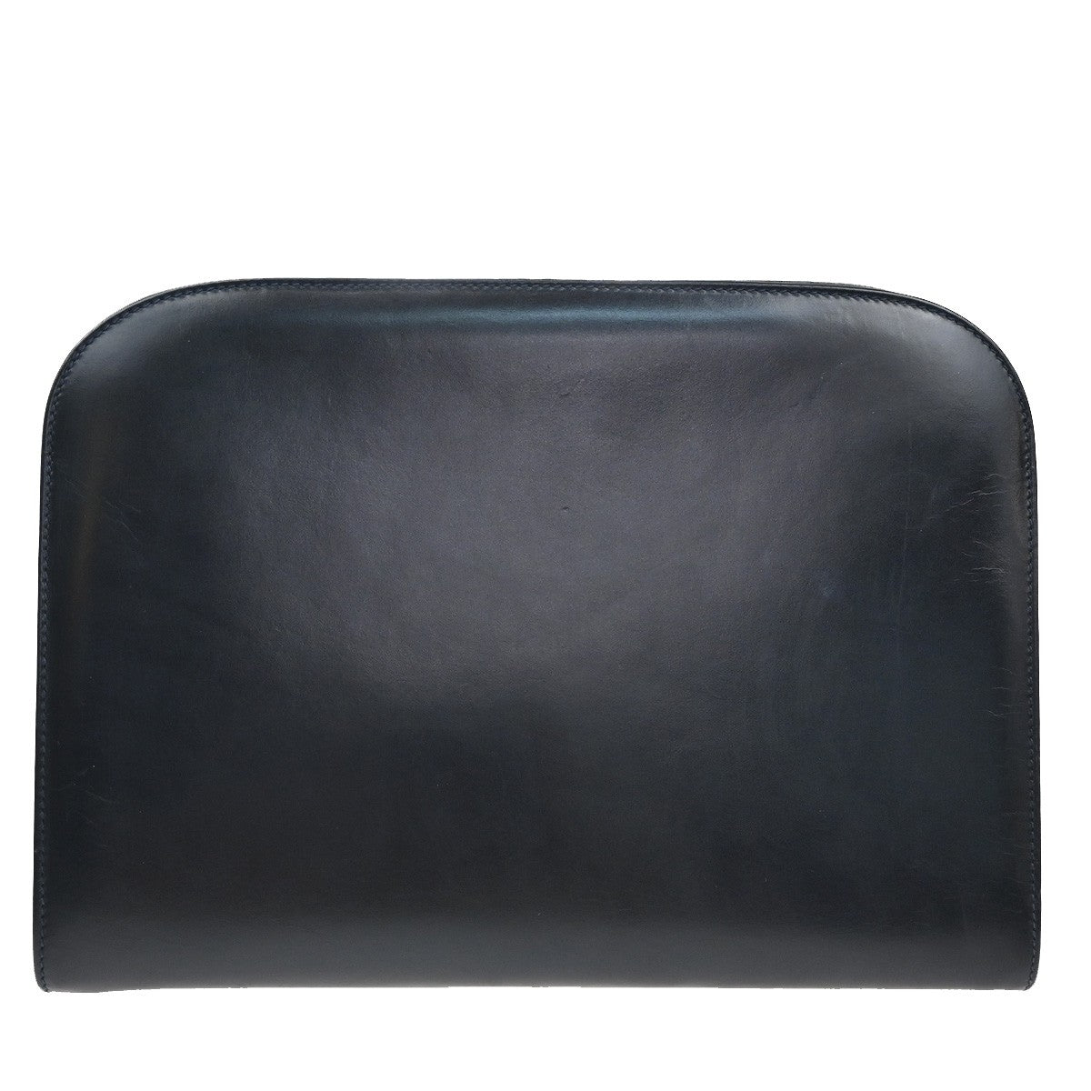 SALVATORE FERRAGAMO Gancini 2Way Chain Shoulder Clutch Bag Leather Blue 38YH750