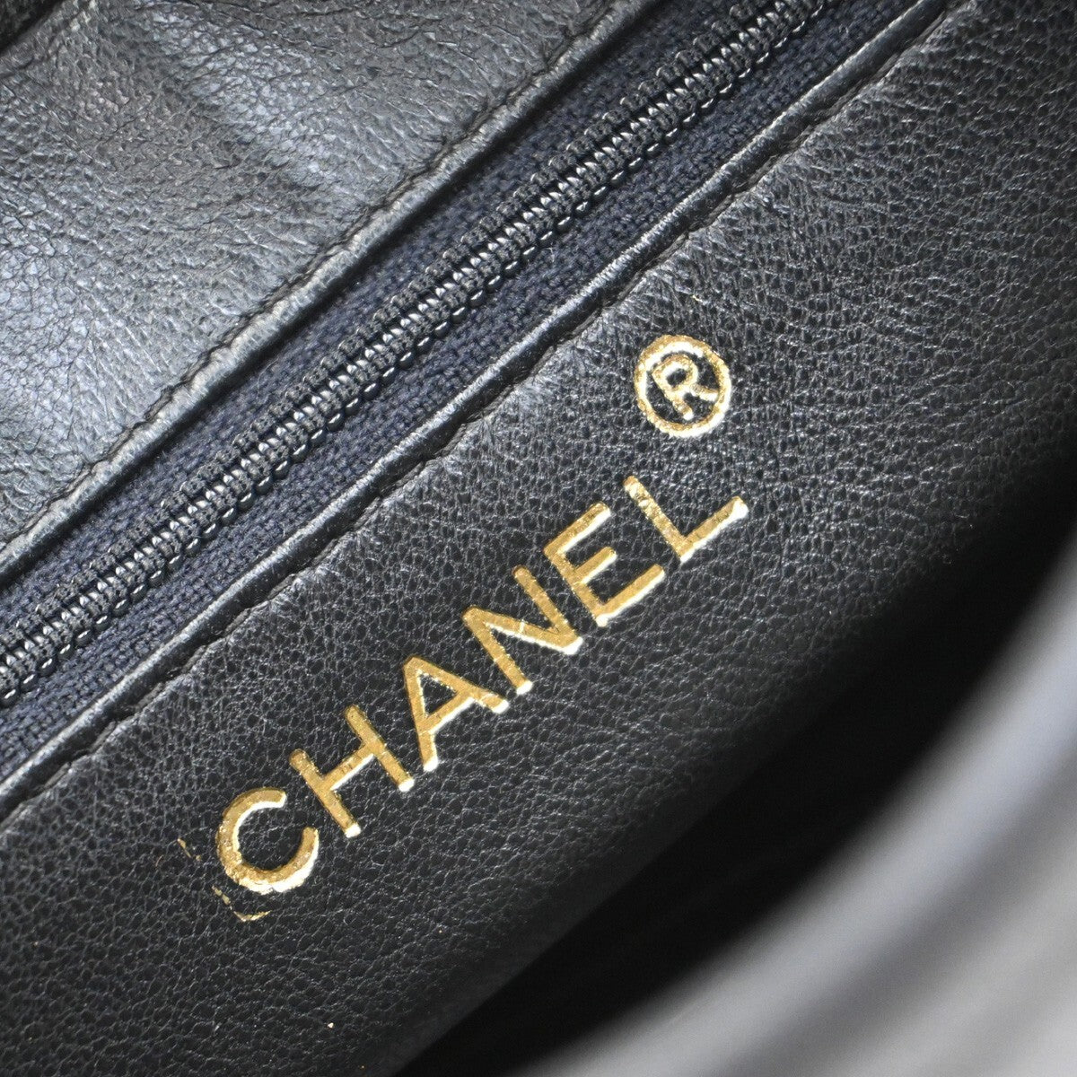 CHANEL Mini Matelasse Tassel Chain Shoulder Bag Leather Black Vintage 629RF270