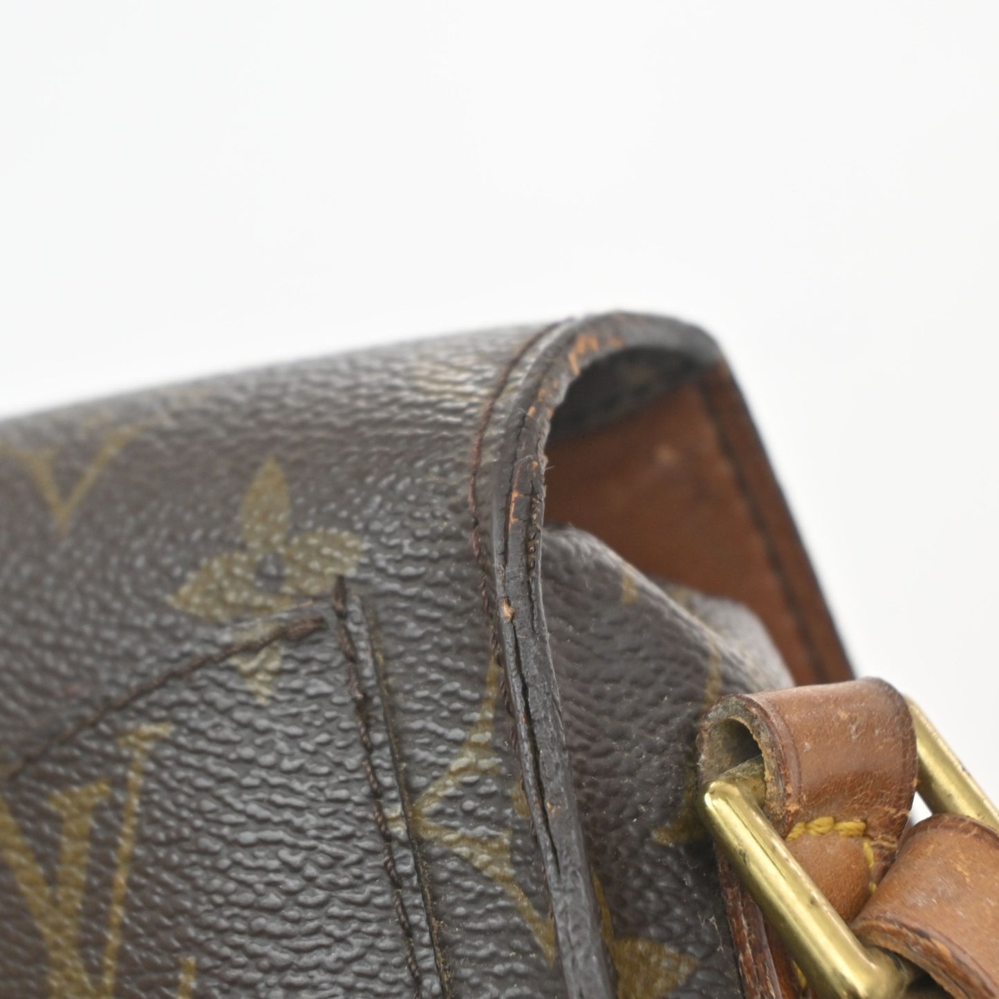 LOUIS VUITTON Mini Saint Cloud Shoulder Bag Monogram Leather BN M51244 38MA657
