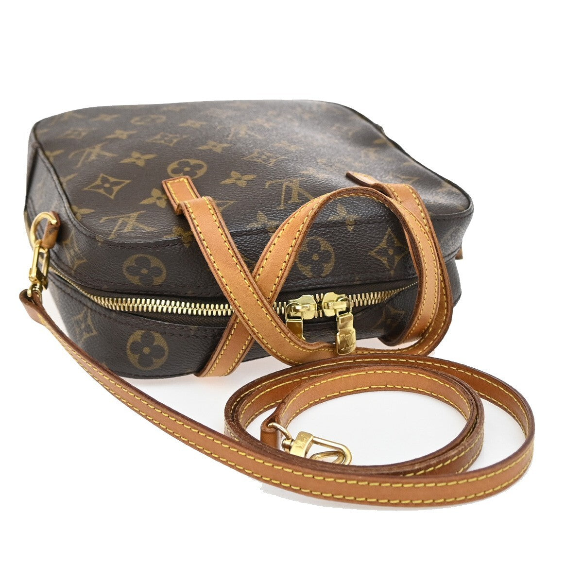 LOUIS VUITTON Spontini 2Way Shoulder Hand Bag Monogram Leather M47500 34EF098