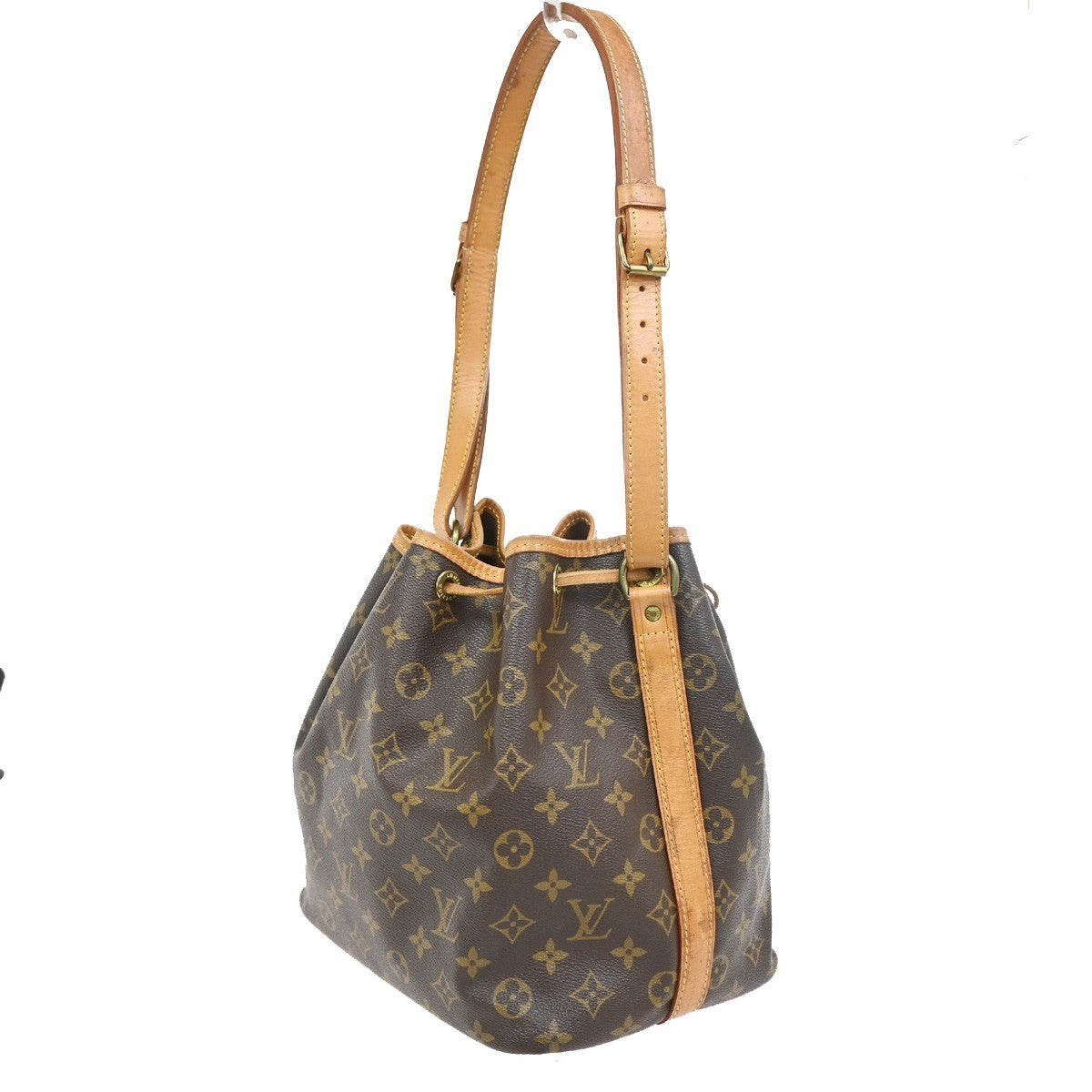 LOUIS VUITTON Petit Noe Drawstring Shoulder Bag Monogram Leather M42226 73ZA172