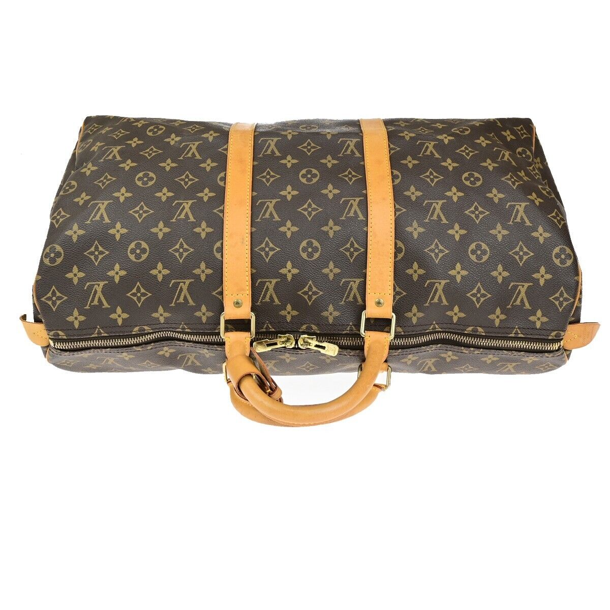 LOUIS VUITTON Keepall 50 Travel Hand Bag Monogram Leather Brown M41426 72ED322
