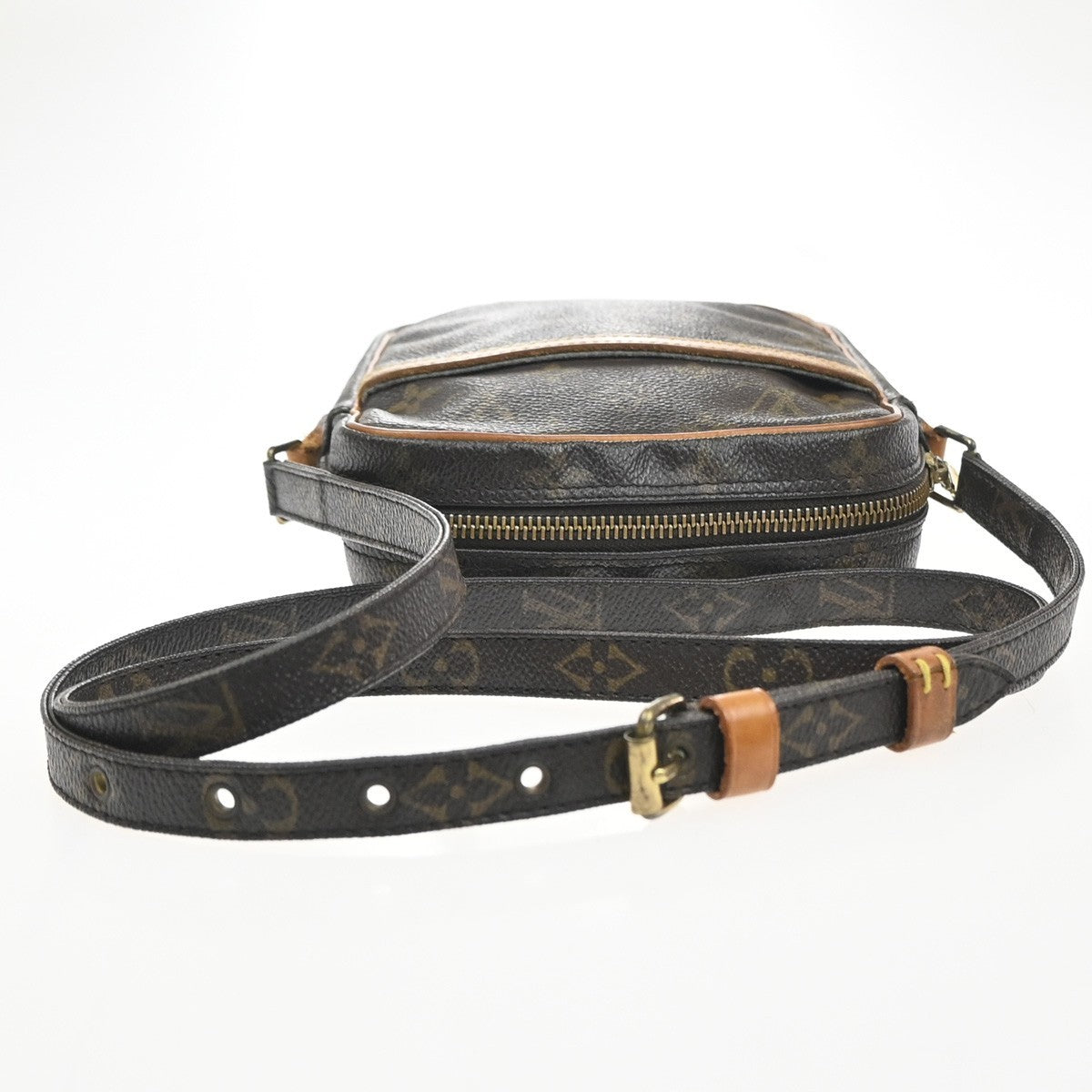 LOUIS VUITTON Danube Shoulder Bag Monogram Leather Brown France M45266 65KC819