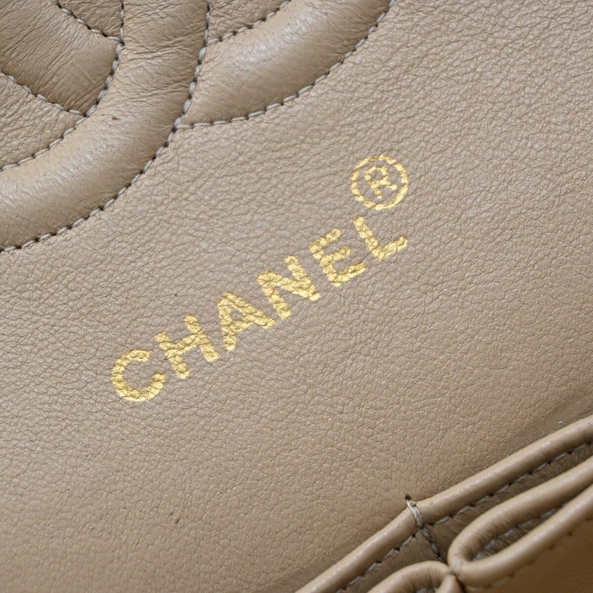 CHANEL Matelasse 25 Double Flap Chain Shoulder Bag Leather BE Vintage 373RF341