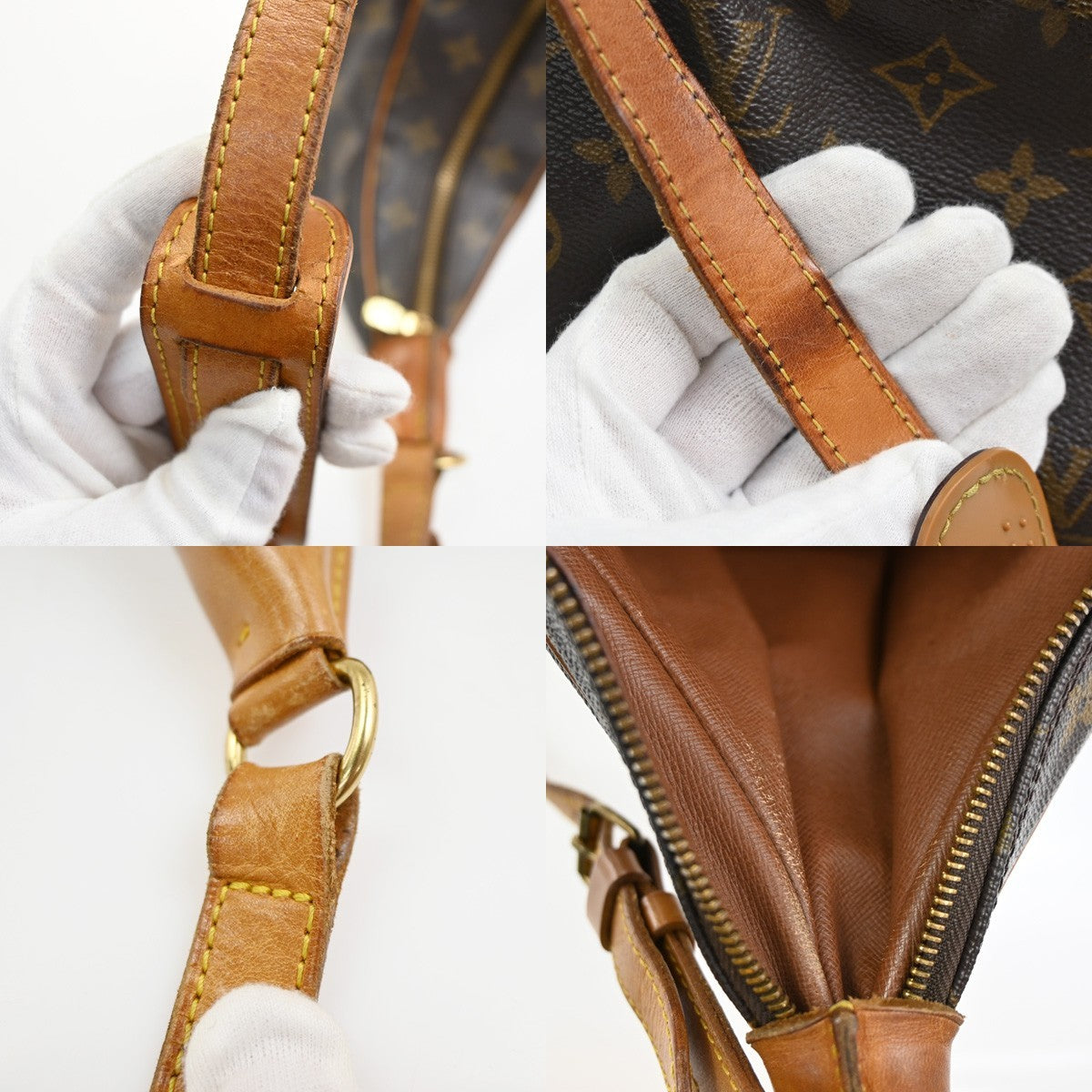 LOUIS VUITTON Boulogne 35 Shoulder Bag Monogram Leather Brown M51260 82SA061
