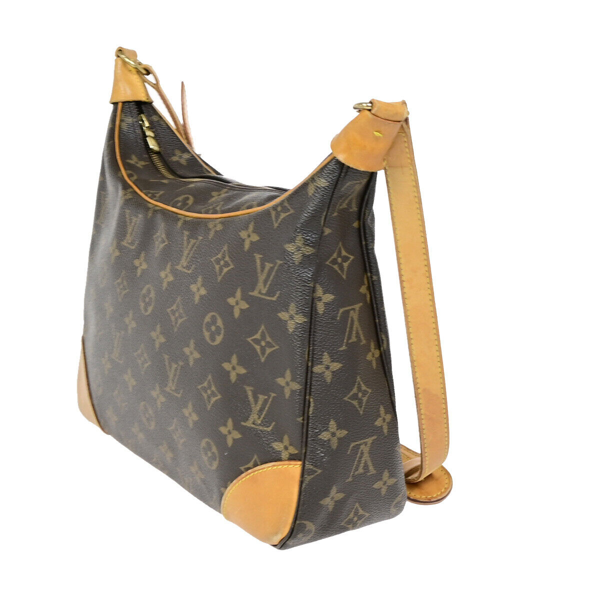 LOUIS VUITTON Boulogne 30 Shoulder Bag Monogram Leather Brown M51265 79YF136
